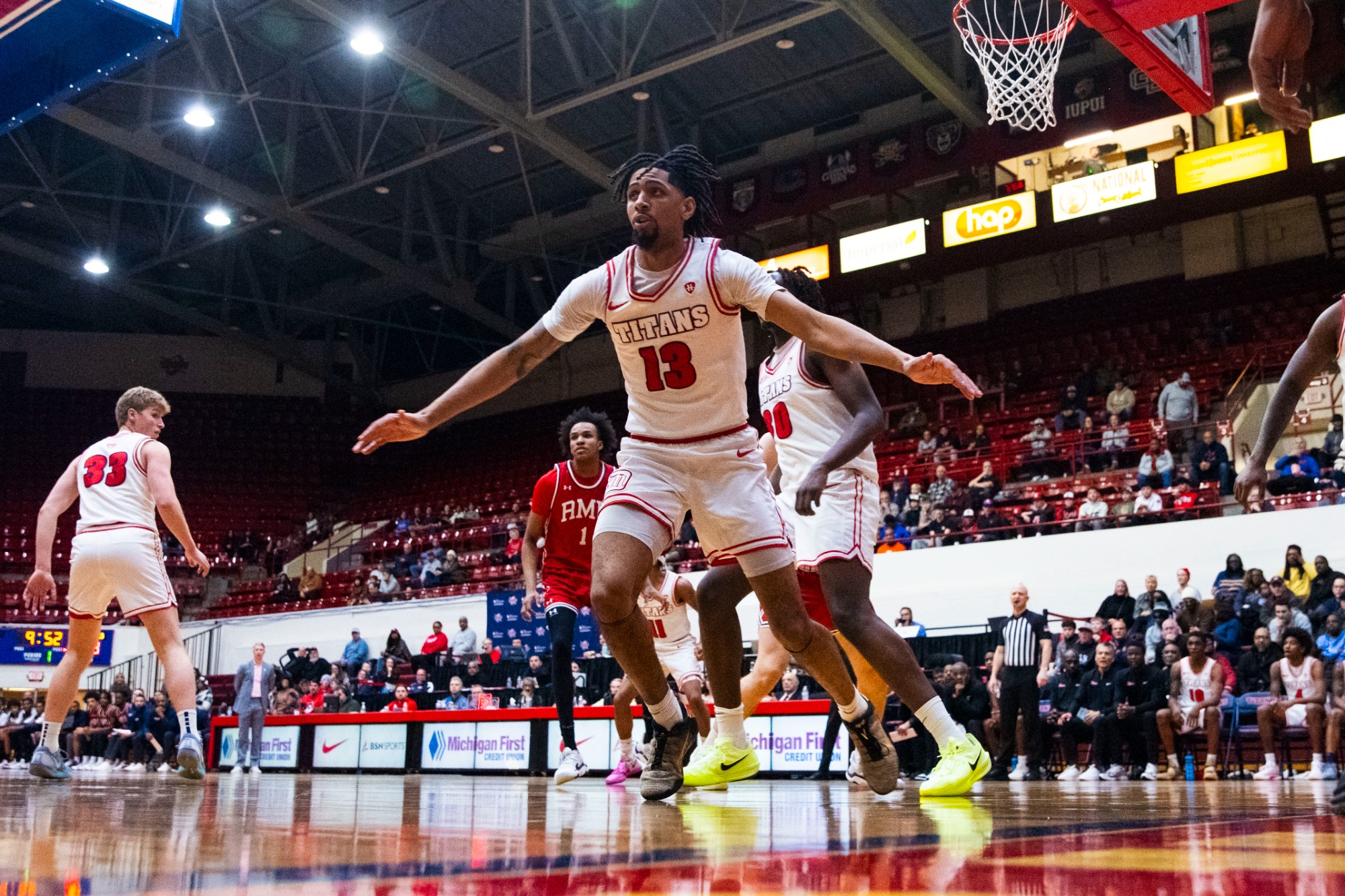 Jared Lary on defense 