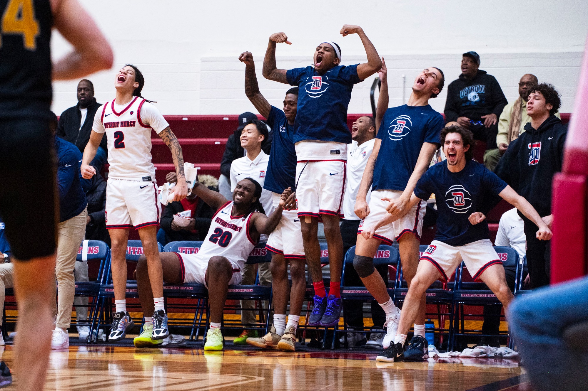 Titan bench celebrating 
