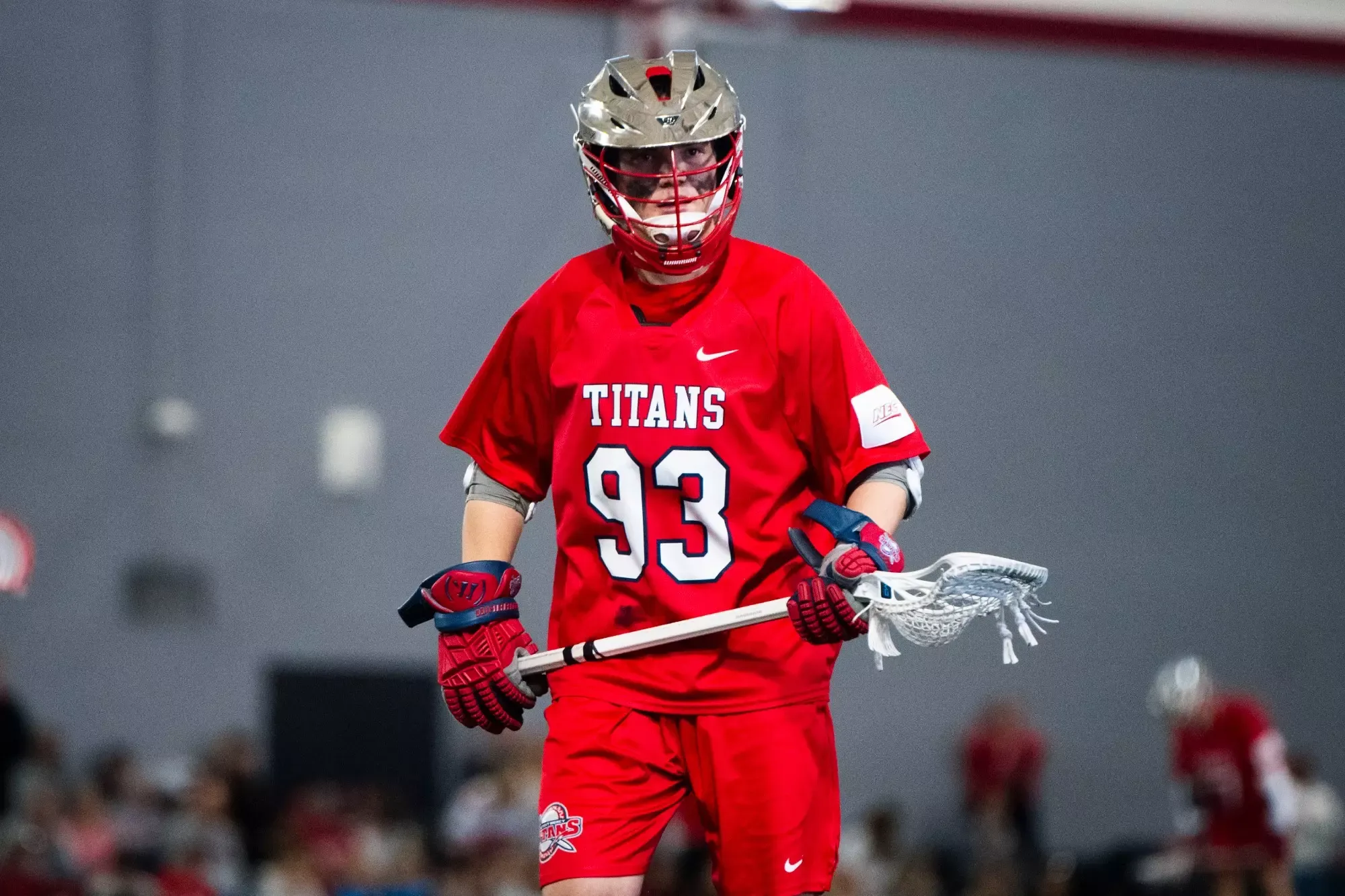 Whales Racette on defense 