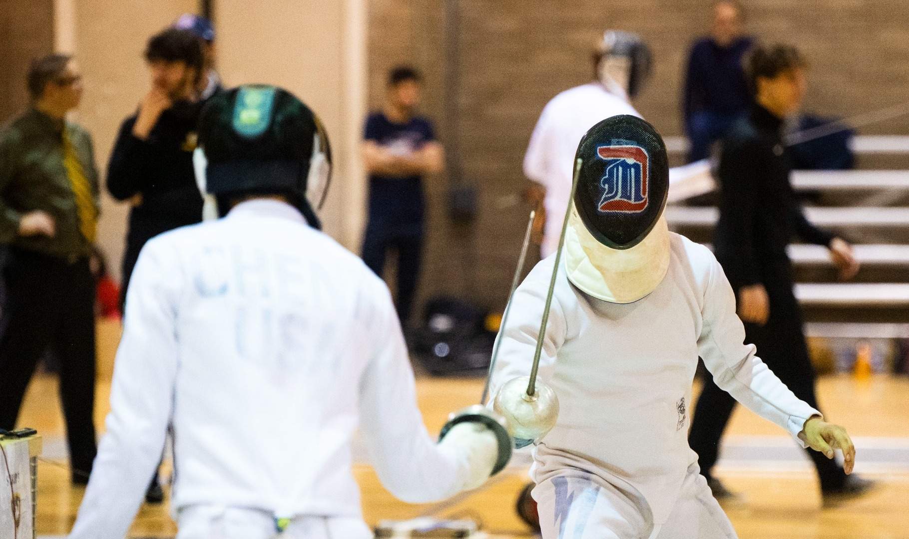 Diego Grijalva-Barrera gets read to defend in a match