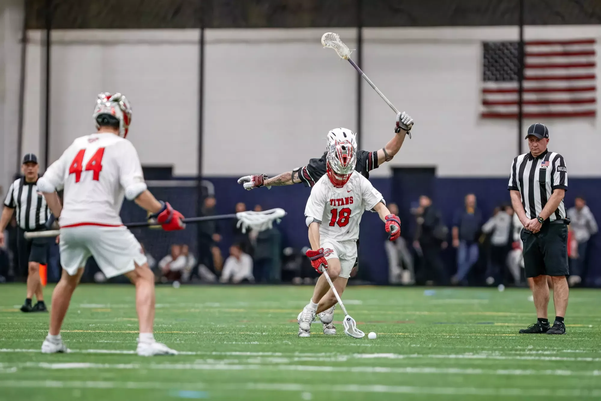 Canton Lanham picks up a ground ball 