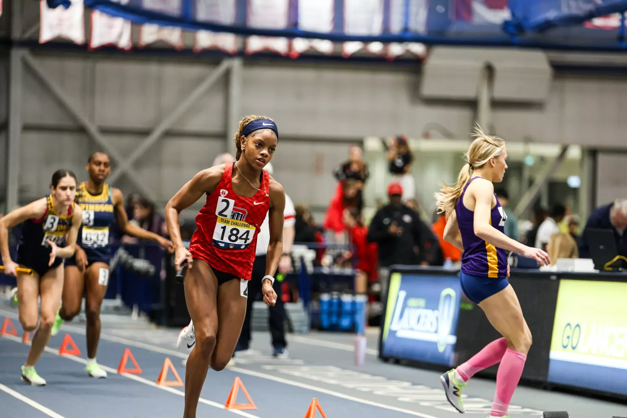 Mia Seaton in the 4x400 