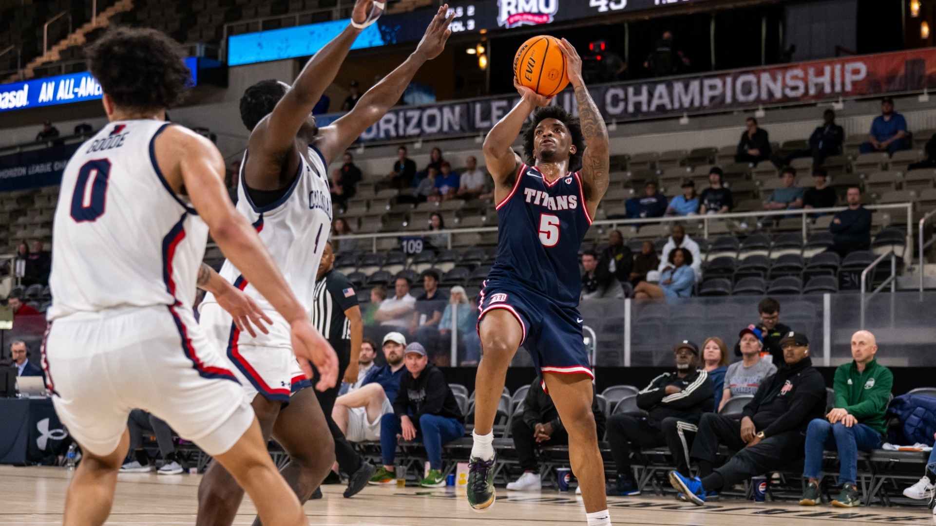 Orlando Lovejoy rises up for a jumper 