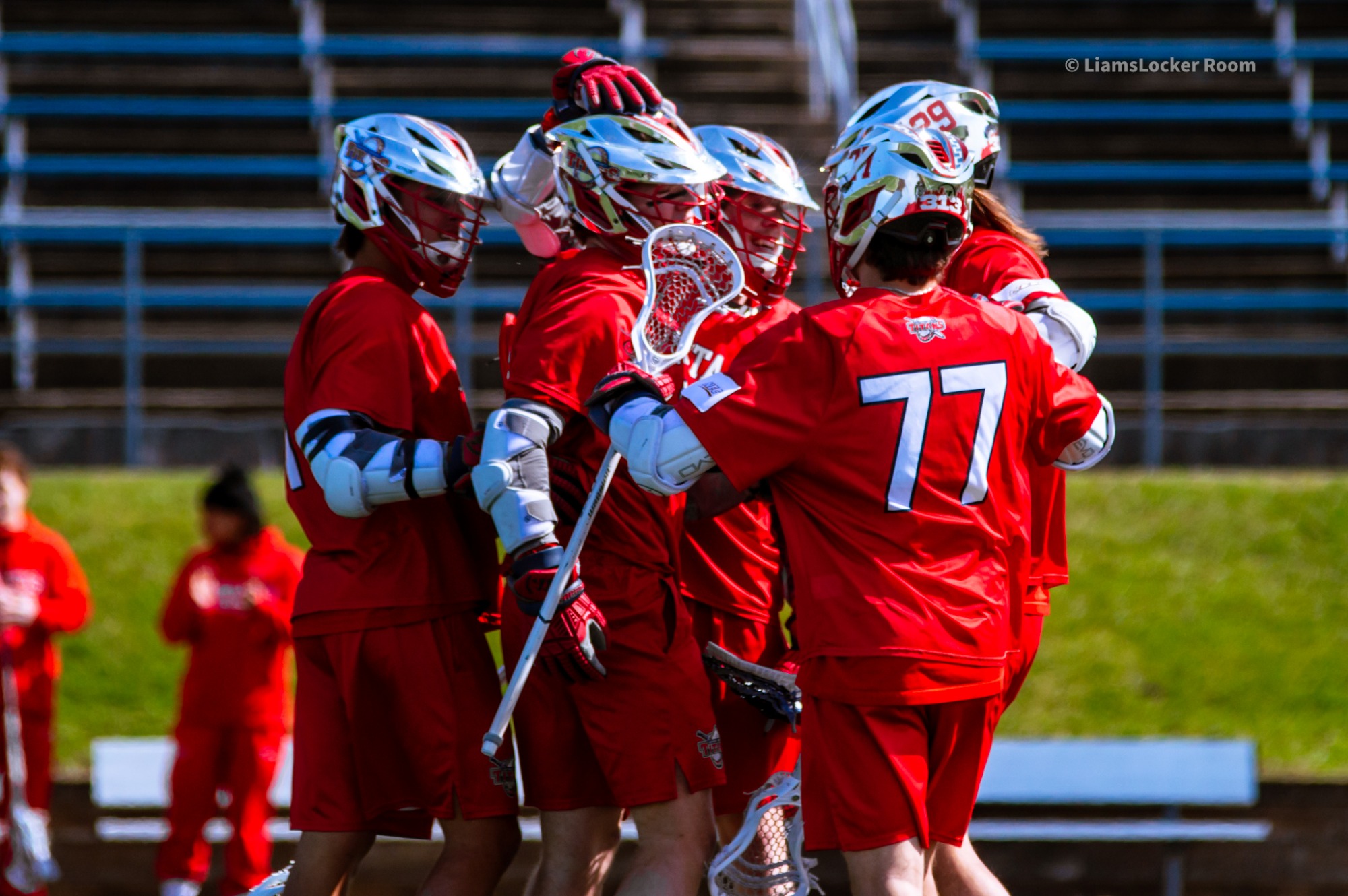 Titans celebrate a goal 