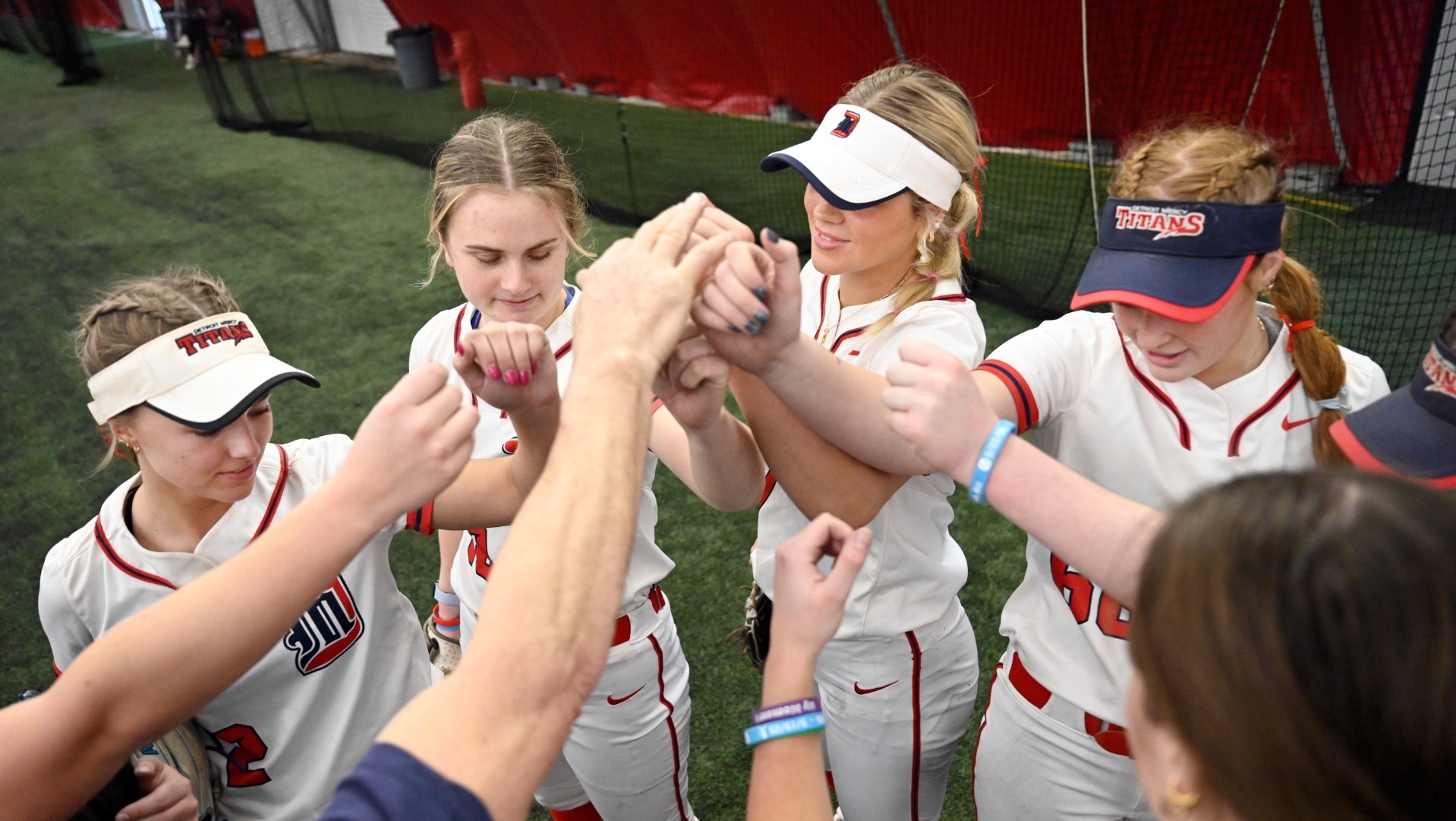 Team Pre-Game Huddle vs Drake