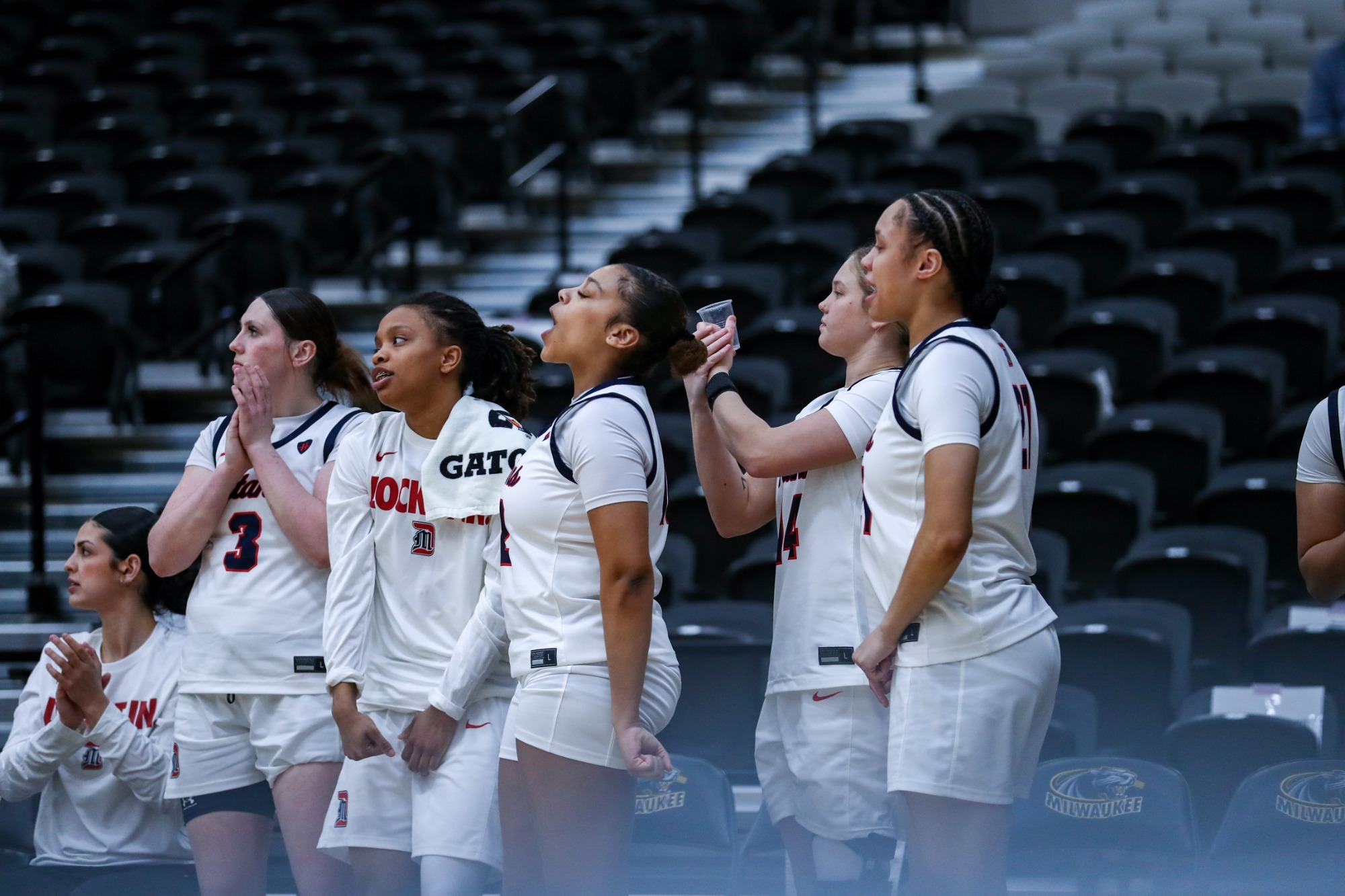WBB Team Bench Cheers 2