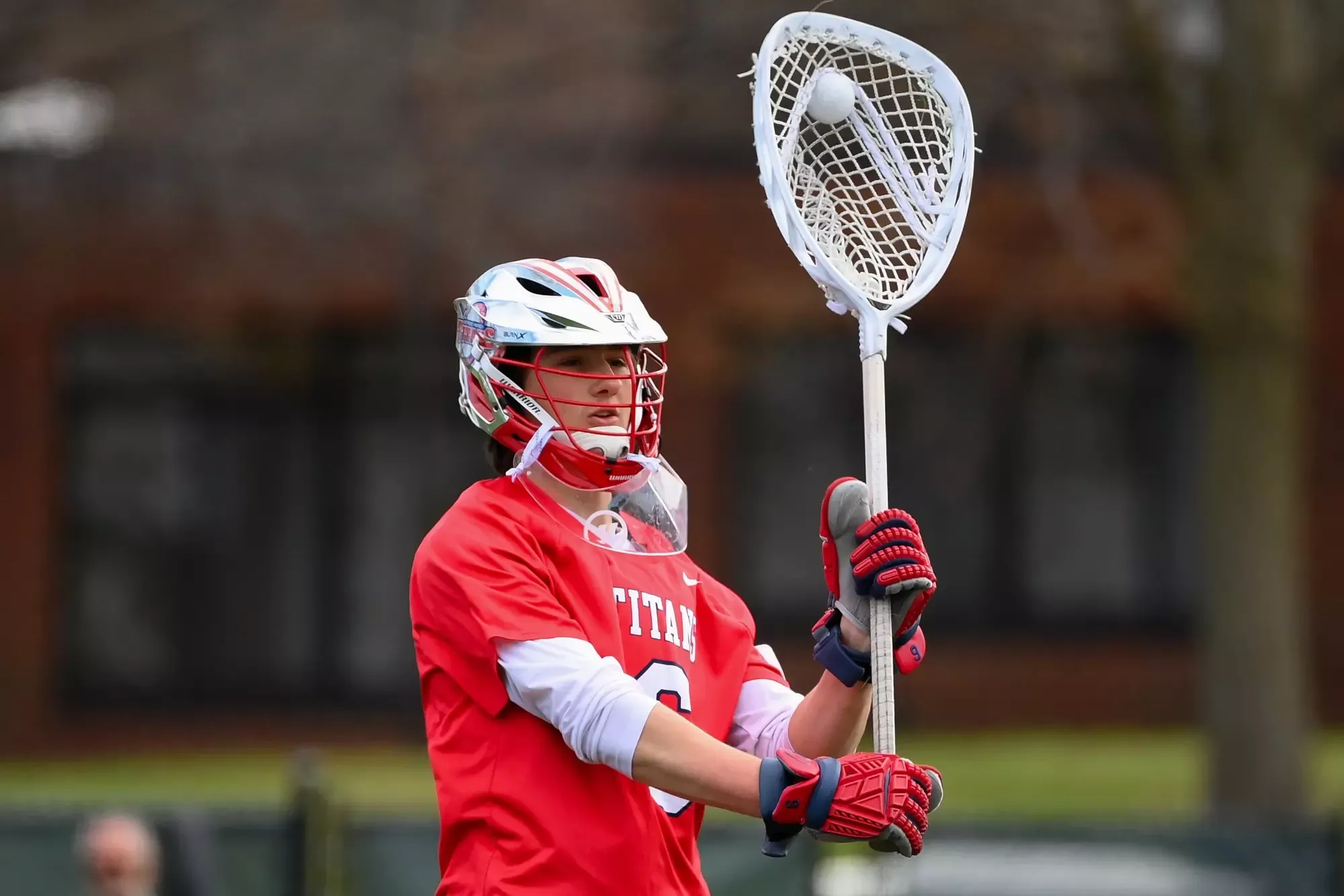 Cooper St. Clair with the ball 