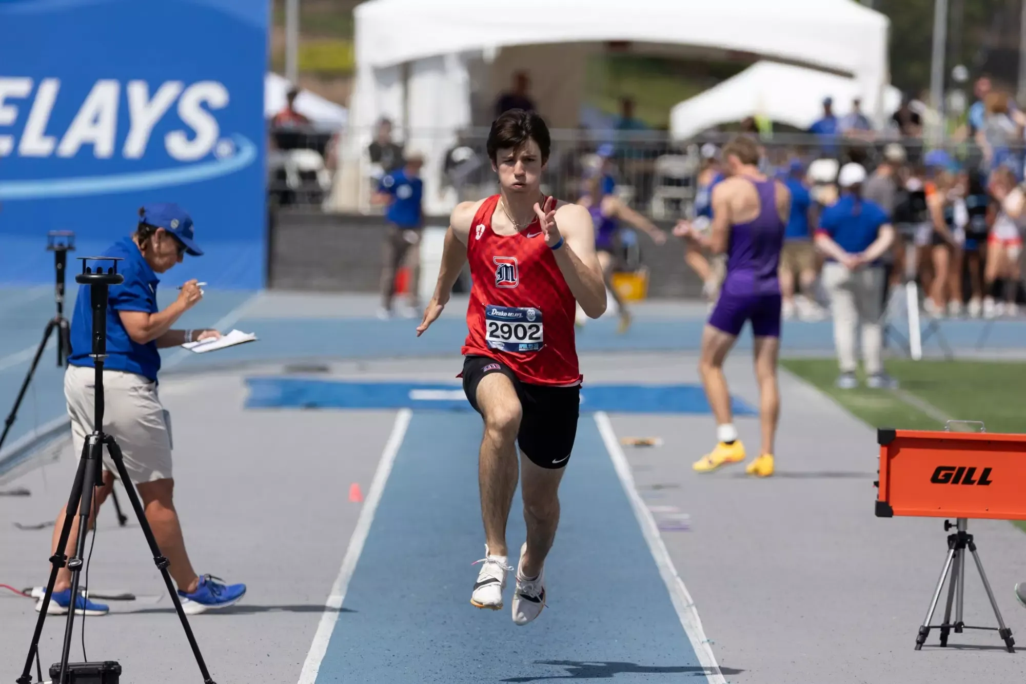 Joey DeCasa in the long jump