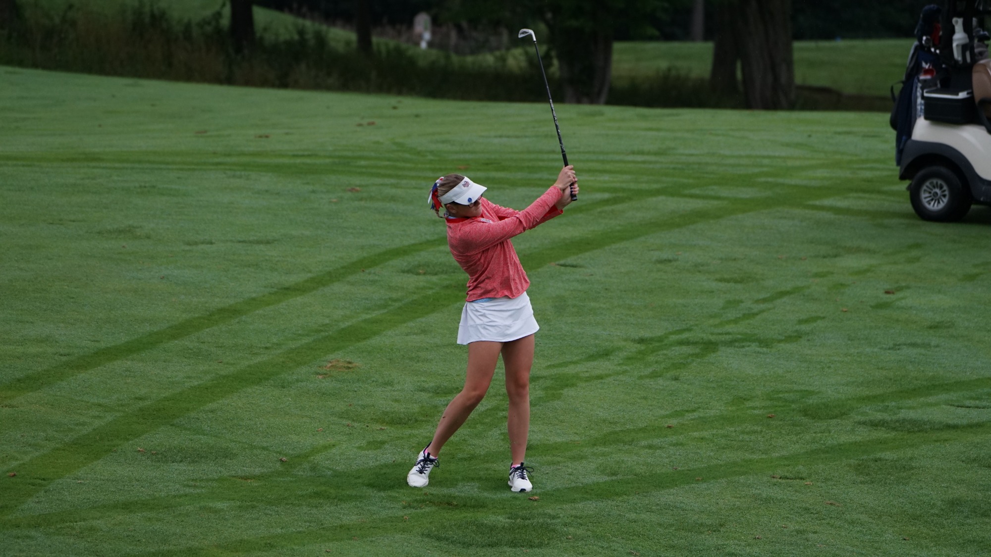 Morgan Jones hitting from the fairway