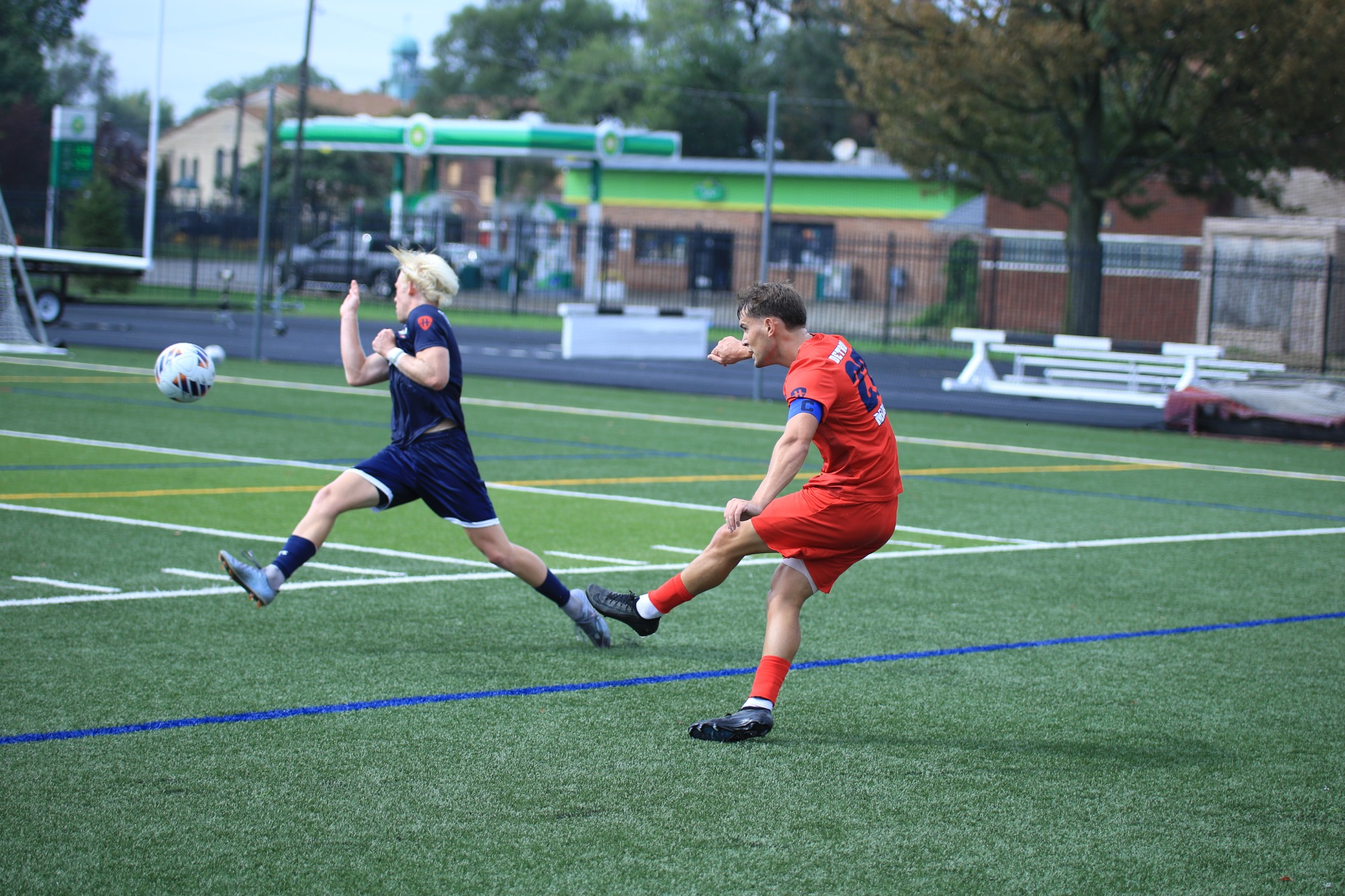 Pierson sends in a cross