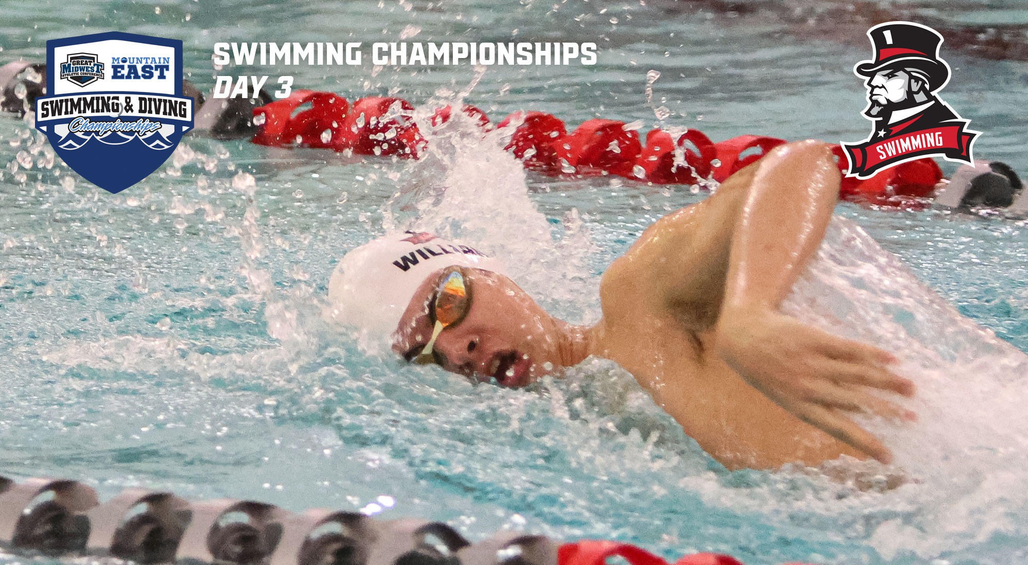 2025 MEC swimming championships day 3 graphic