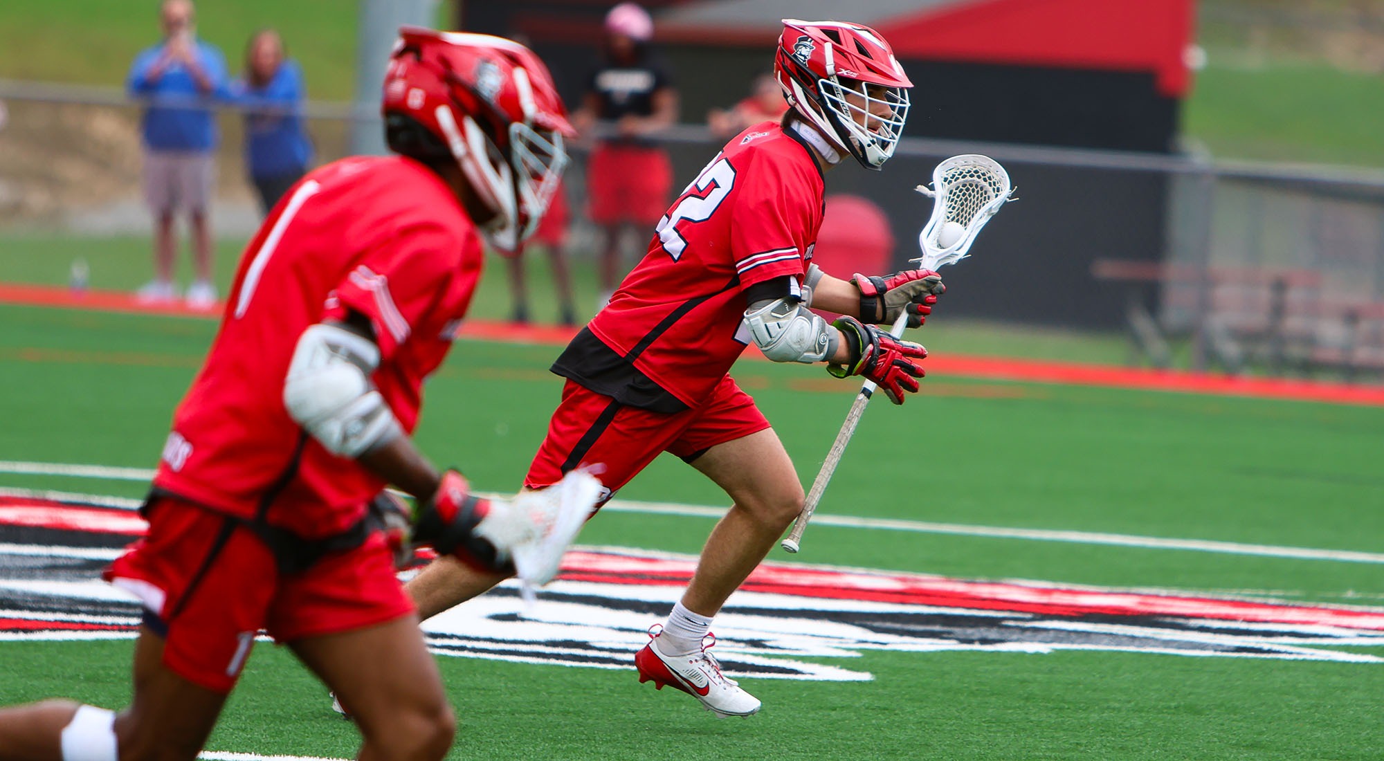 Chuck Kretchman runs down the field