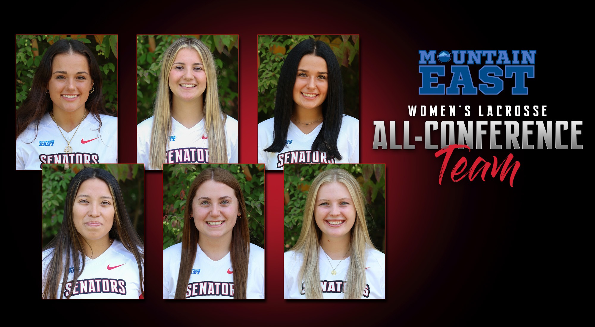 Women's Lacrosse all-conference team graphic