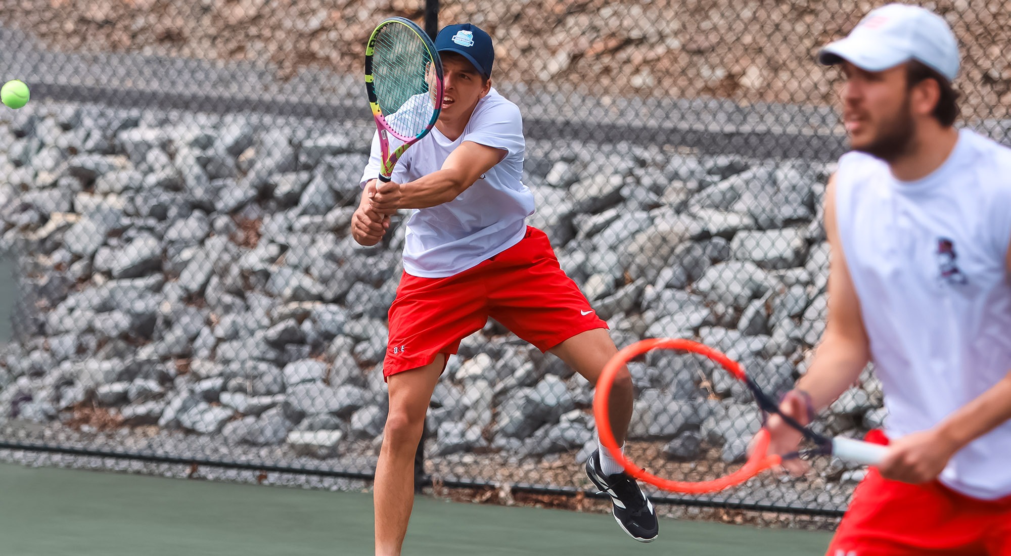 Justus Petersilie and Philipp Fedorczuk doubles match