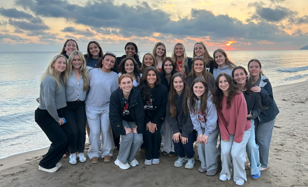 Women's Soccer Team Photo in Barcelona during the 2024 Winter Break