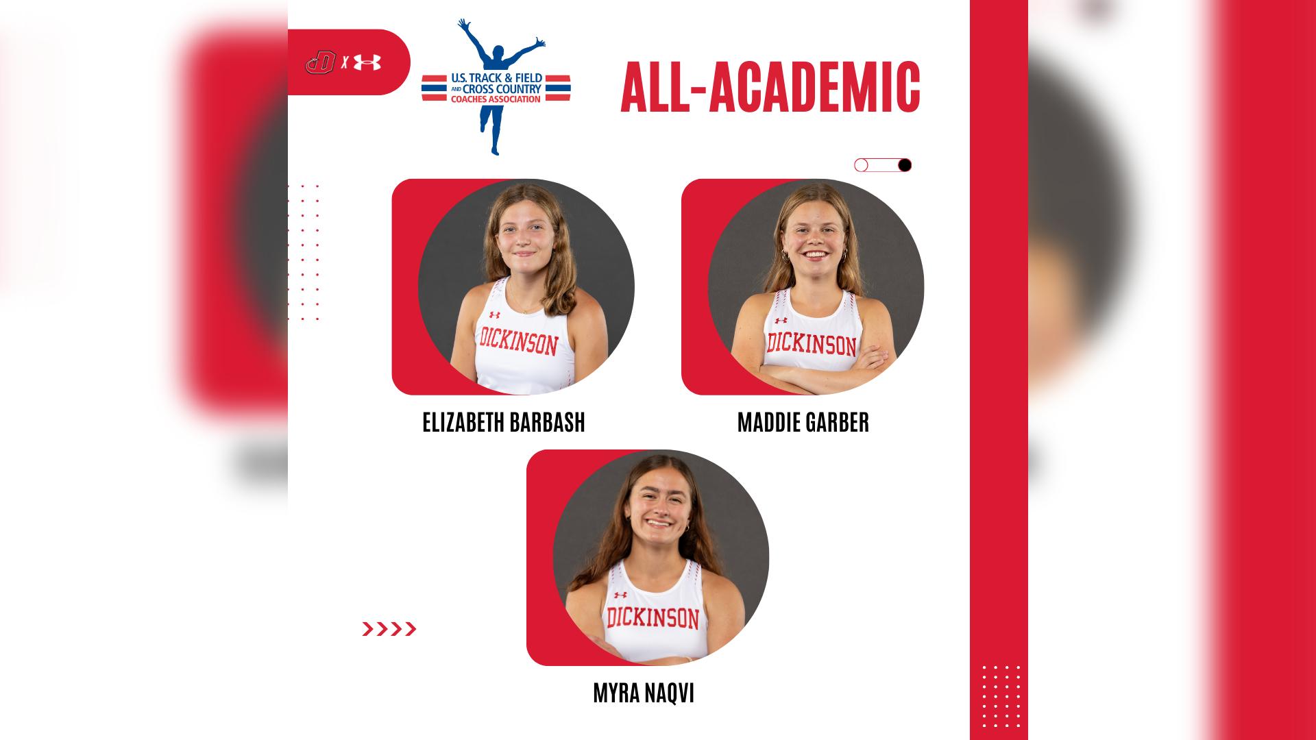 USTFCCCA All-Academic Team selections for women's cross country 1-30-25