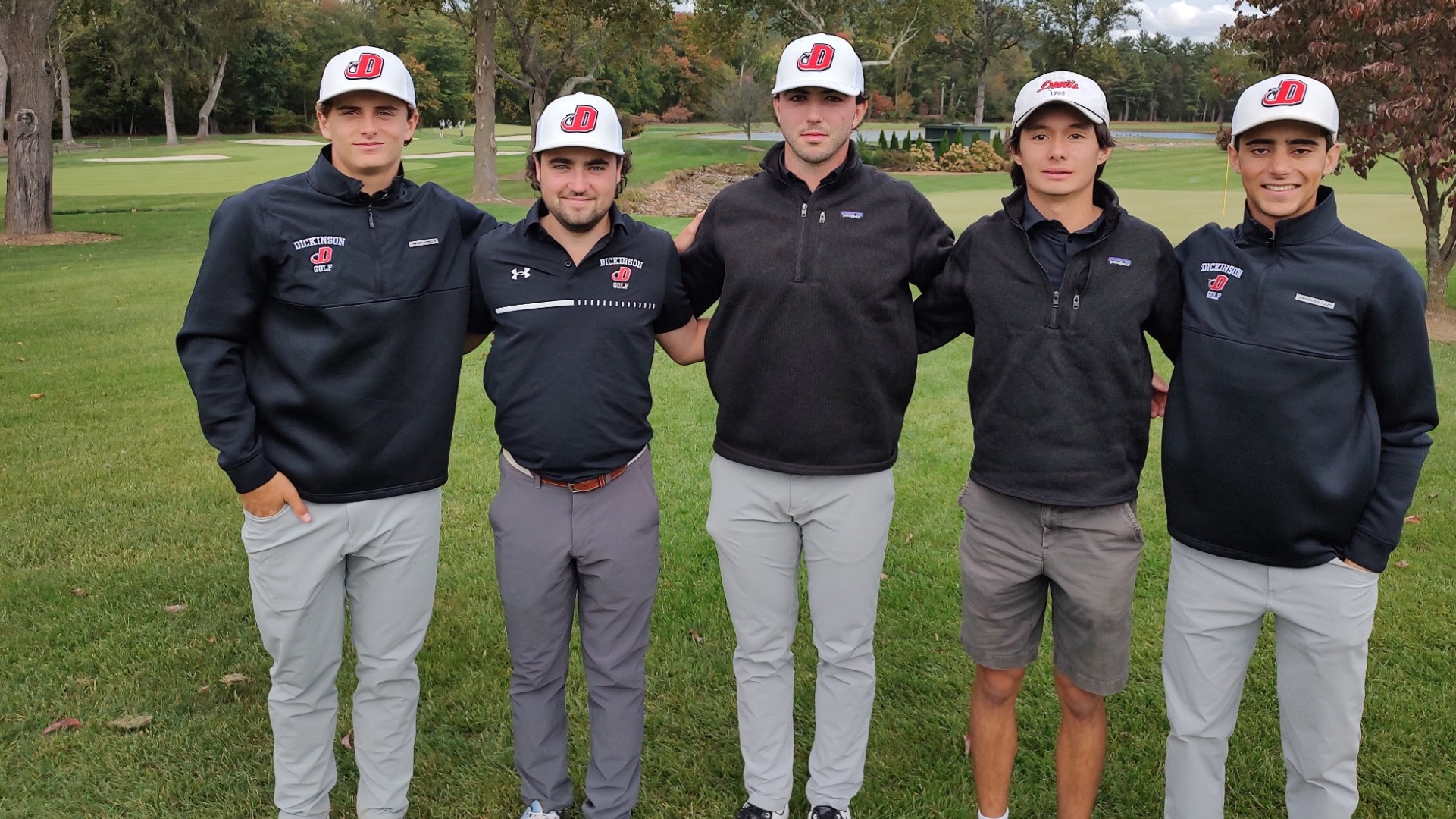 Men's golf team after Day Two of the Mason-Dixon Collegiate Invite at Waynesboro Country Club 10-12-25
