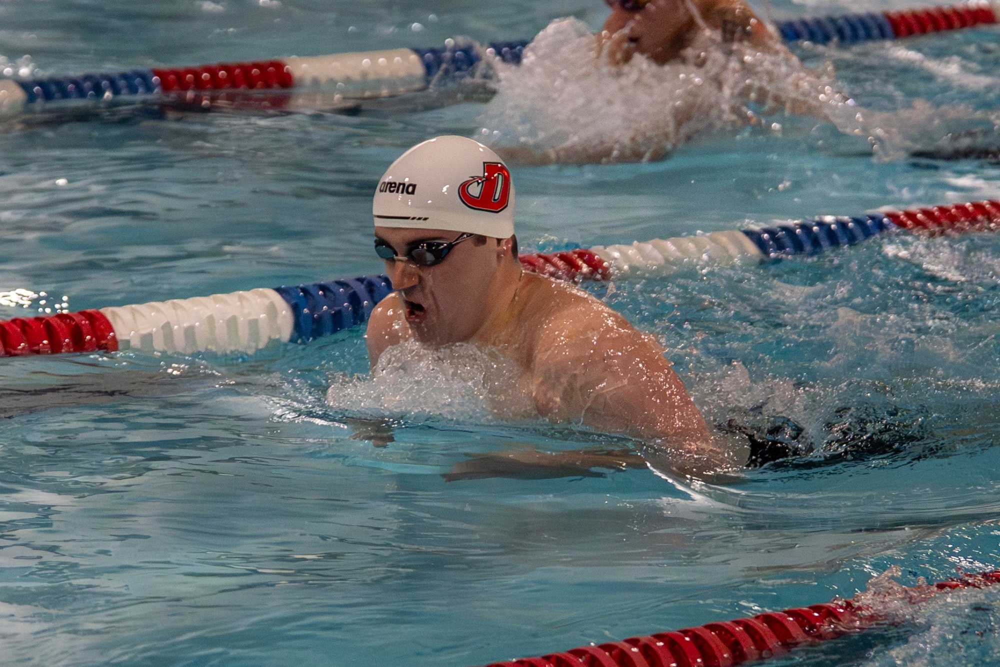 Dickinson men's swimmer competes
