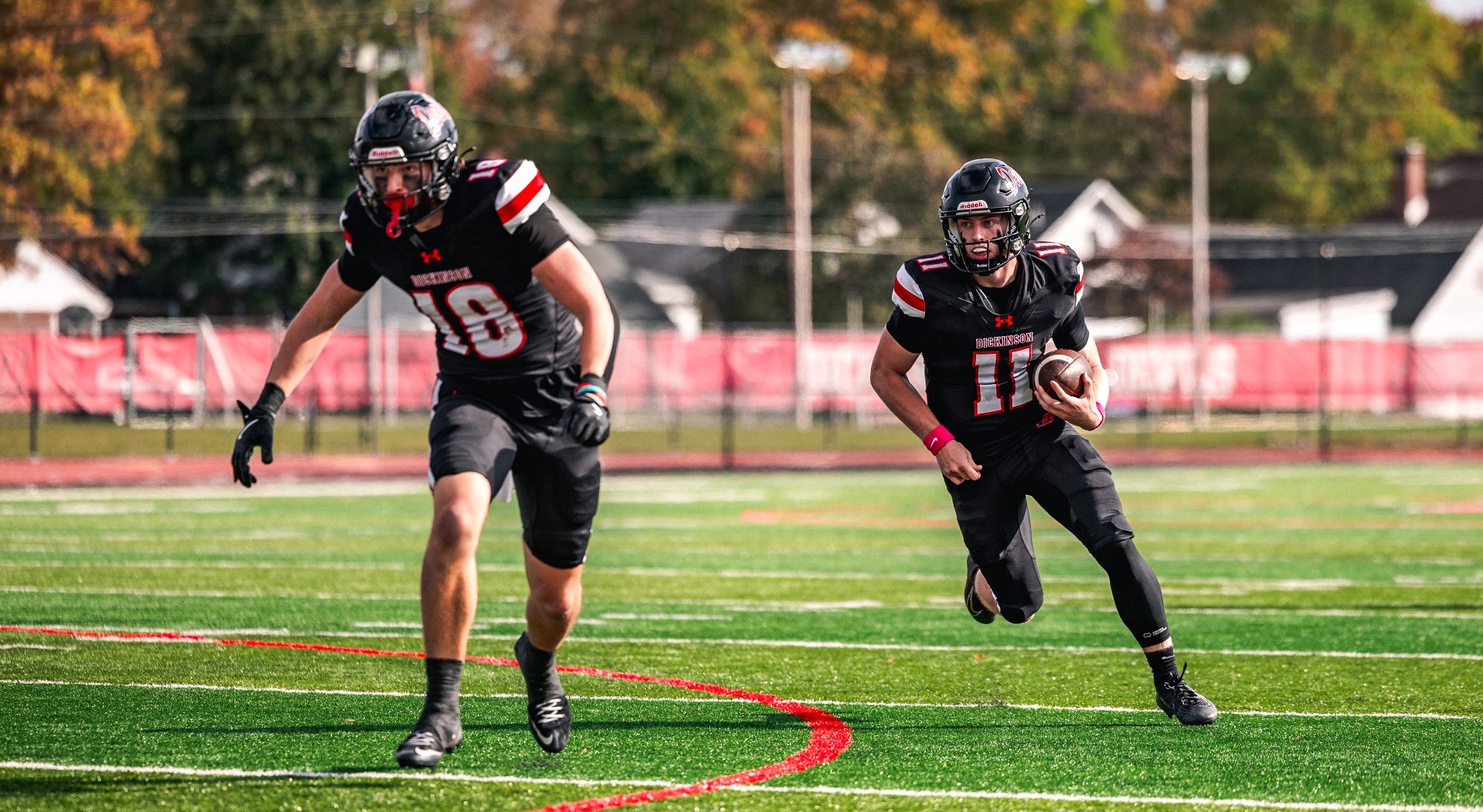 Ben Klassen on the run against Gettysburg College on 10-11-25