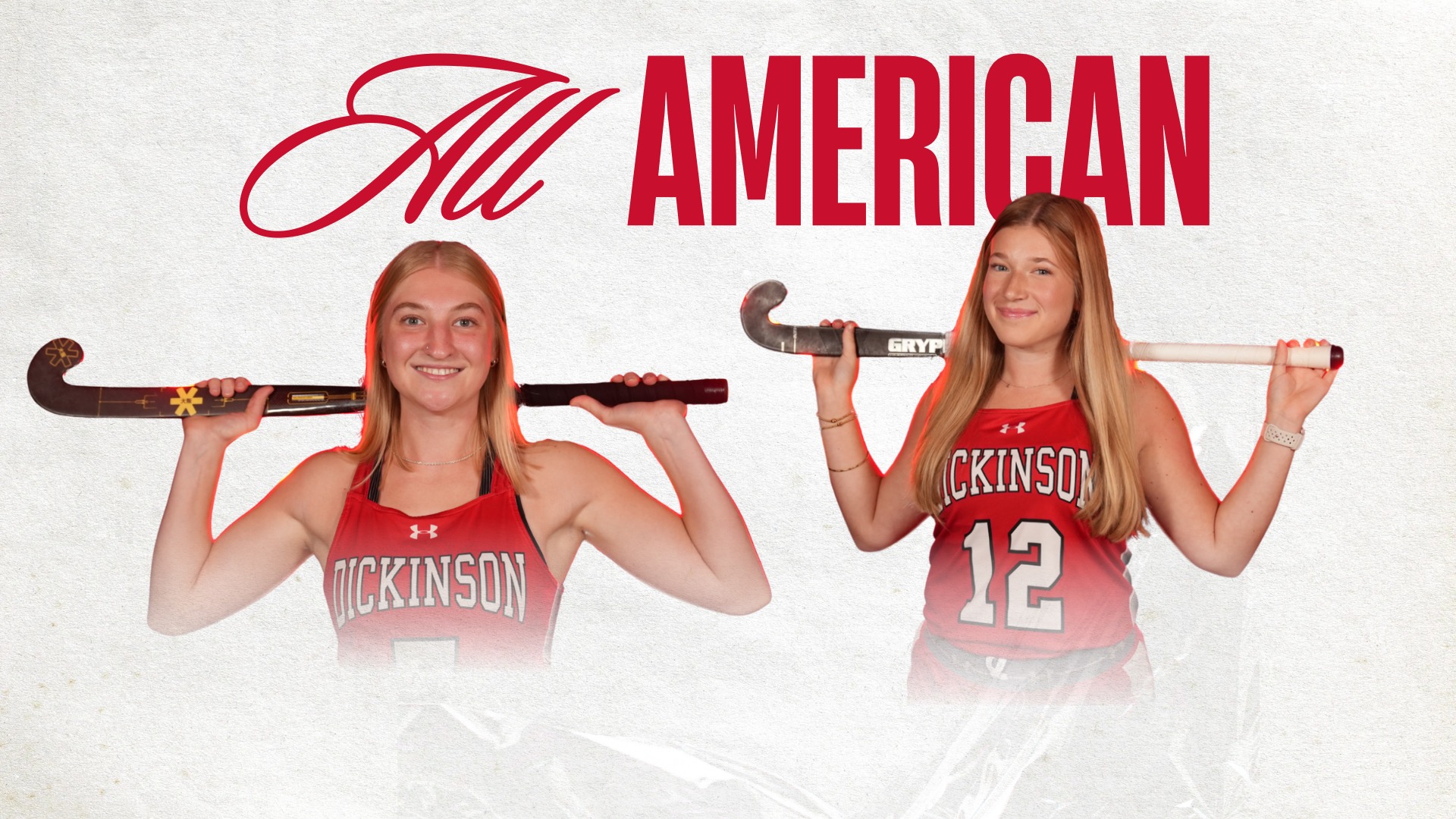 Field Hockey All-American graphic for Natalie and Nicole release on 12-16-25