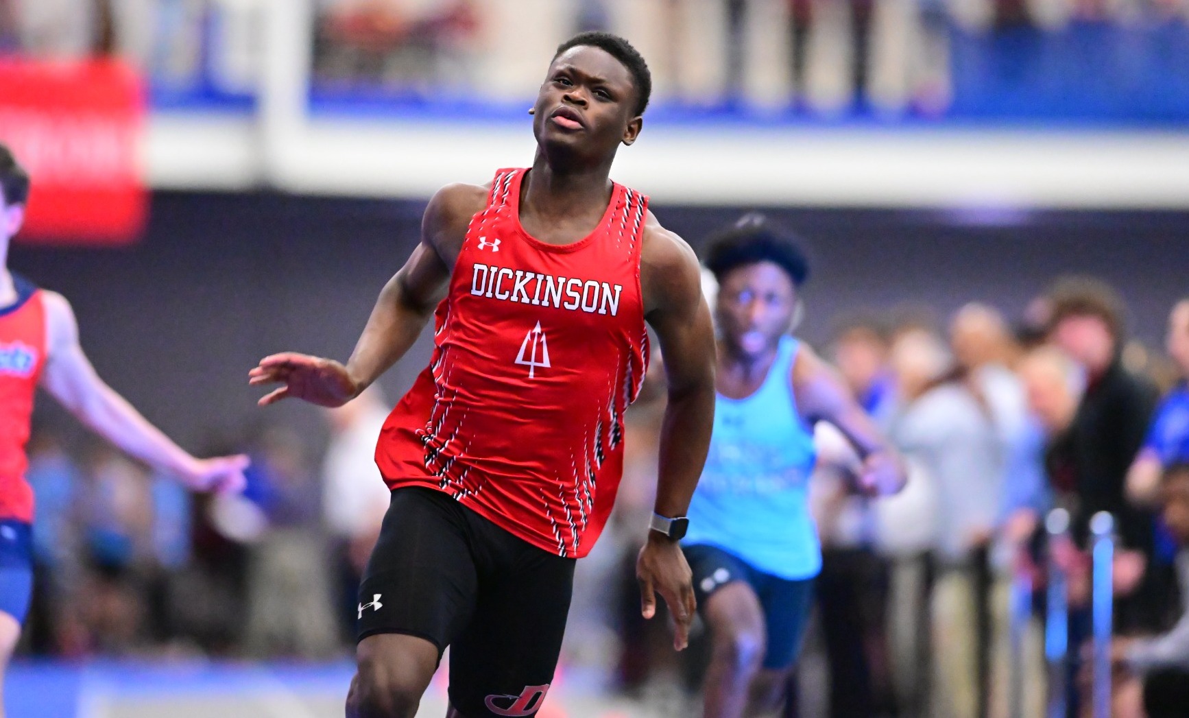 Franklyn Akabi-During running a race at the Blue-White Open at Franklin and Marshall during the 24-25 season