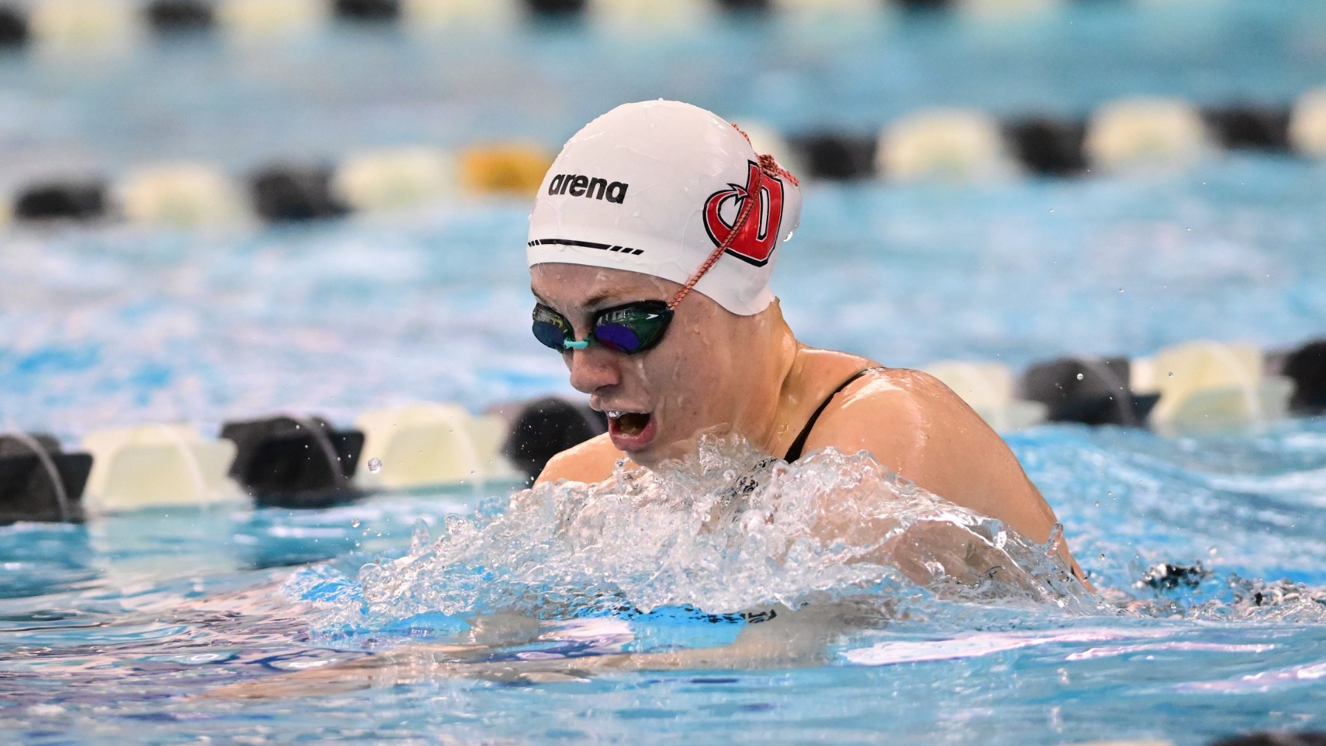  Women's swimmer during night two of the Centennial Conference Championship at Franklin & Marshall College on 2-21-25