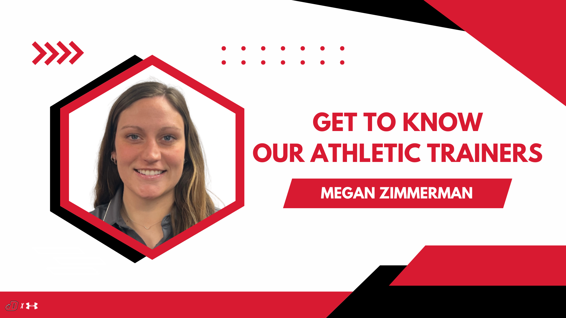 Get to Know Athletic Trainer graphic for Megan Zimmerman 3-31-25