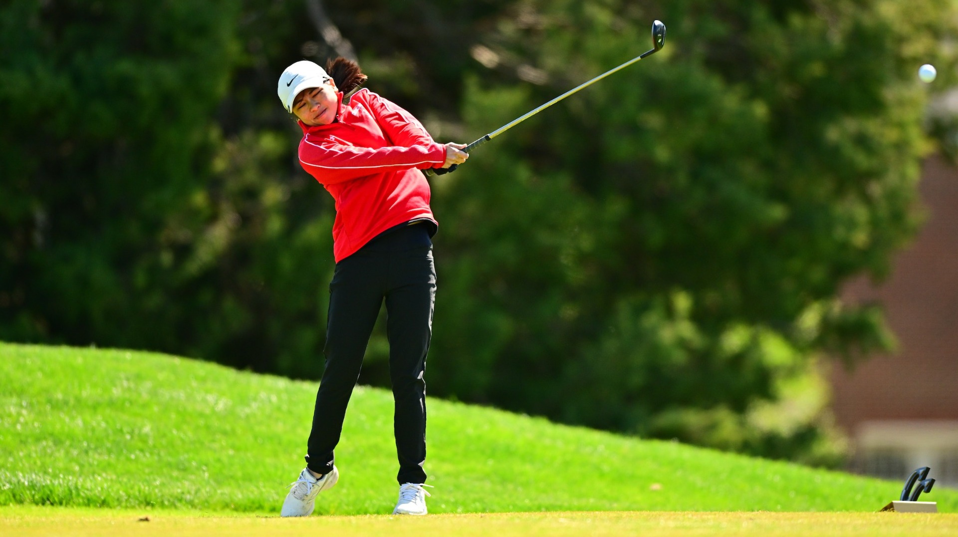  Women's golf player on the second day of the Centennial Conference Championships at Waynesboro Country Club 4-27-25
