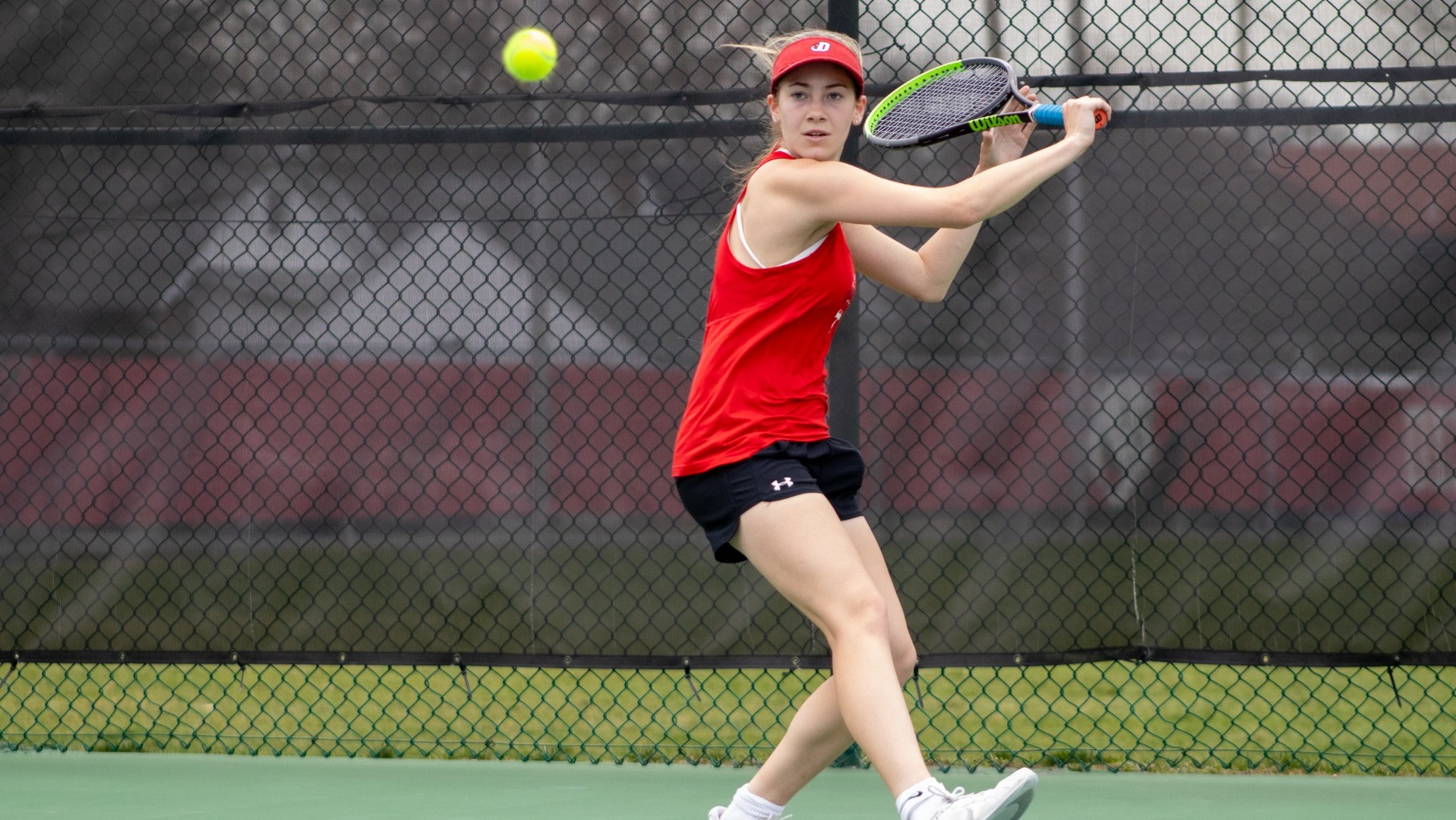 Women's tennis player during the 2025 Spring Season against Washington College