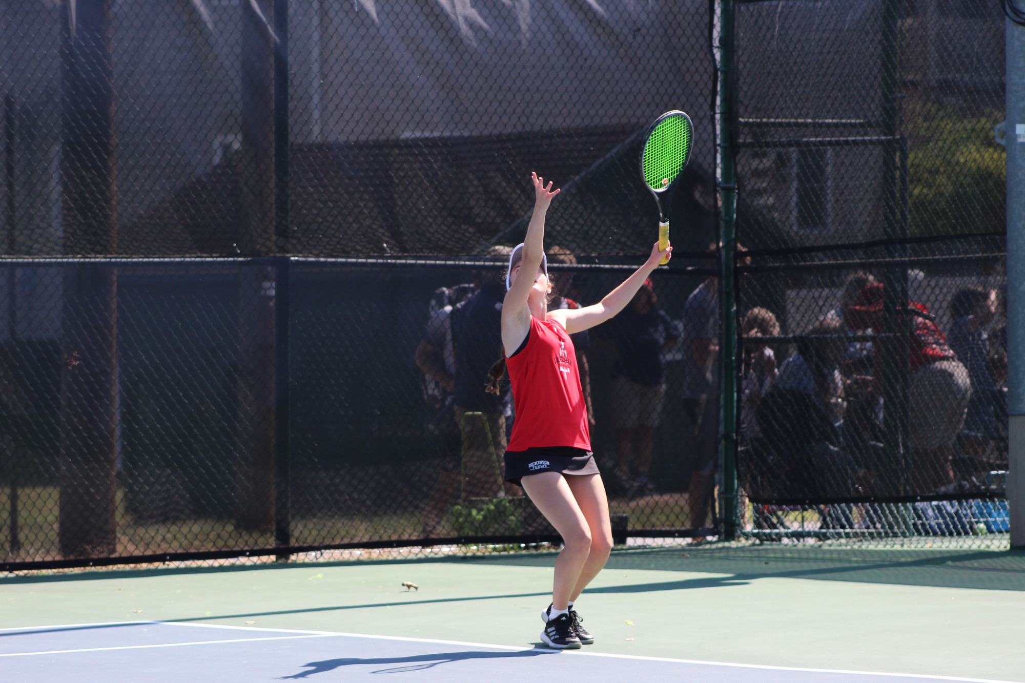 Dickinson Women Tennis ready to serve.