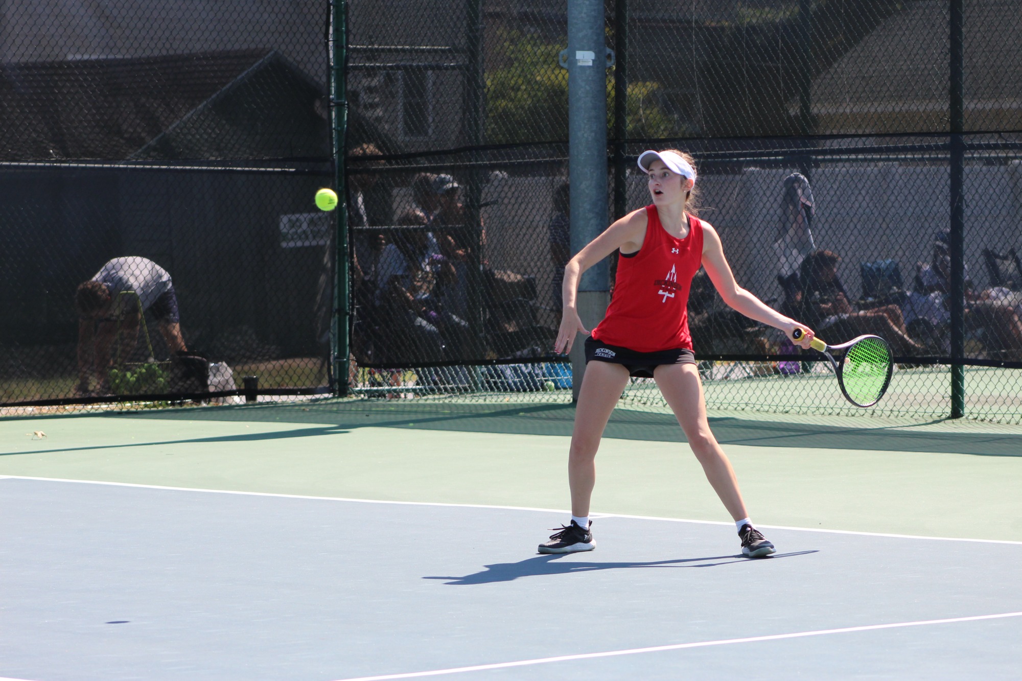 Dickinson Women Tennis ready to hit.