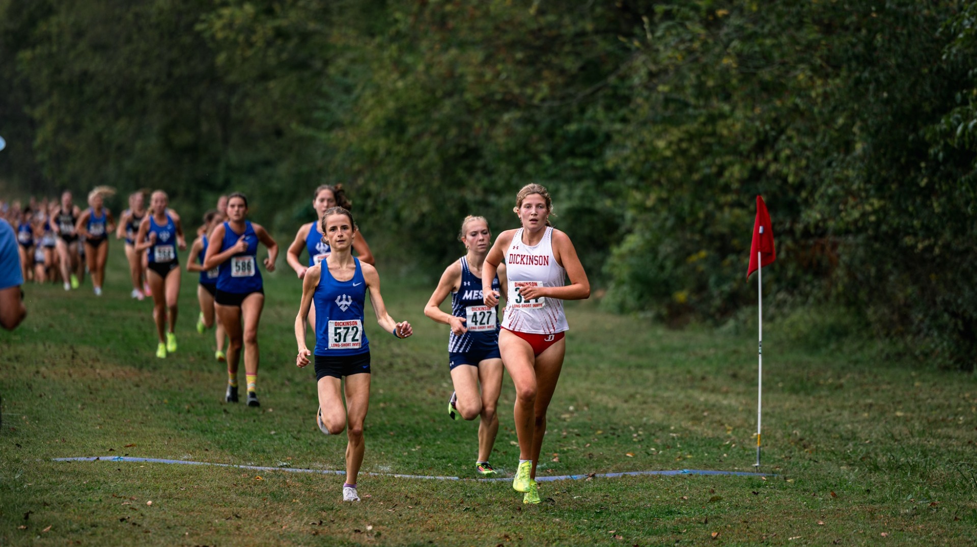 Liza Barbash during the 4k race at the Dickinson Long-Short Invitational on 9-27-25 at Big Spring High School