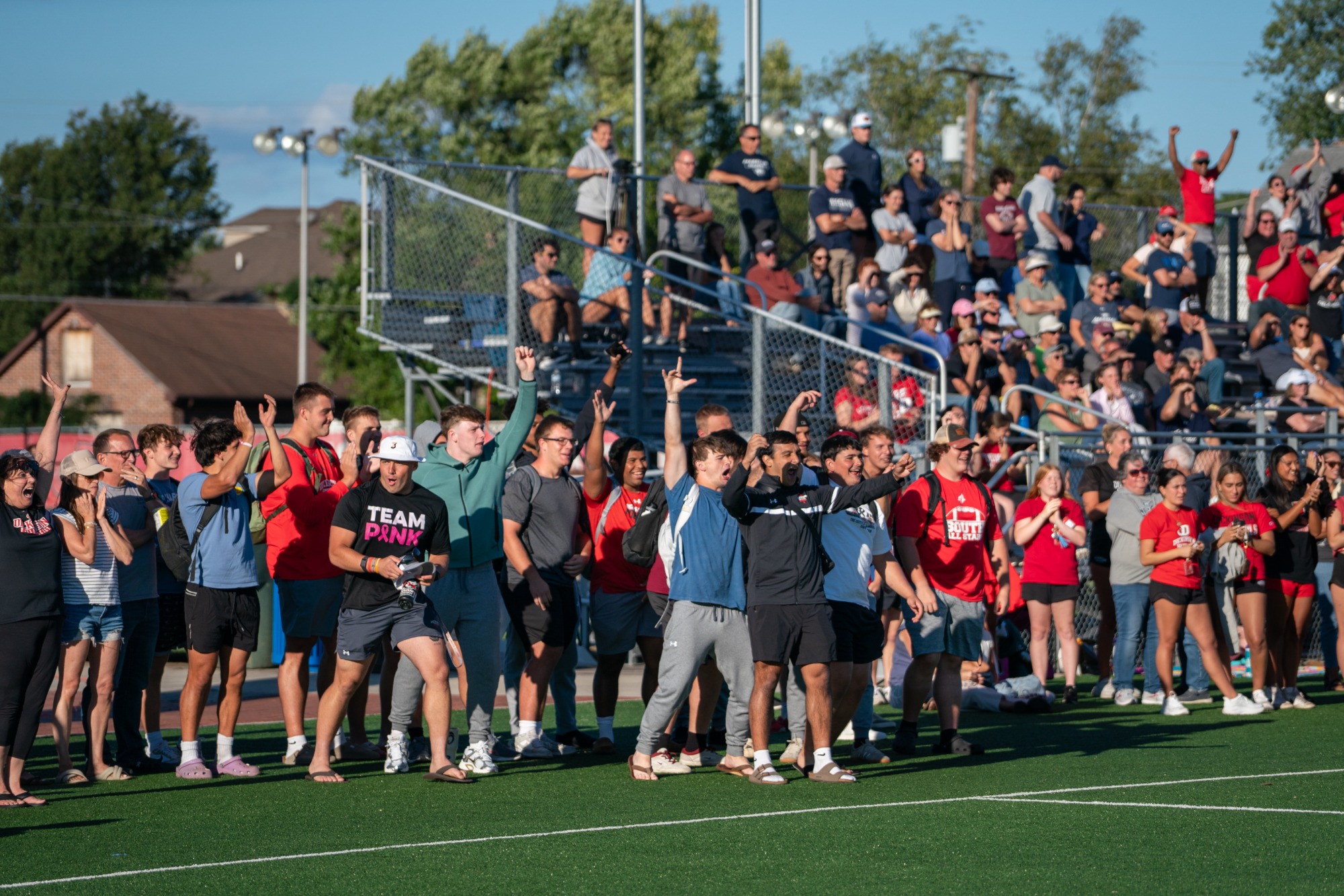 Dickinson fans celebrate after McClure scores game-winning goal