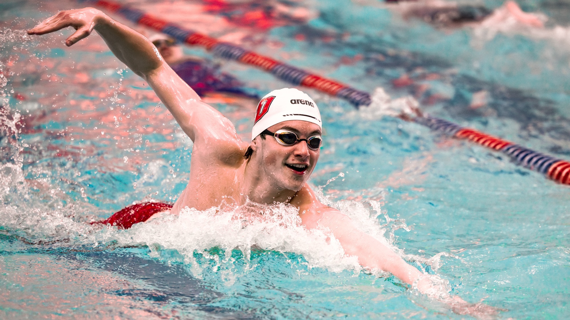 Dickinson men's swimmer competes
