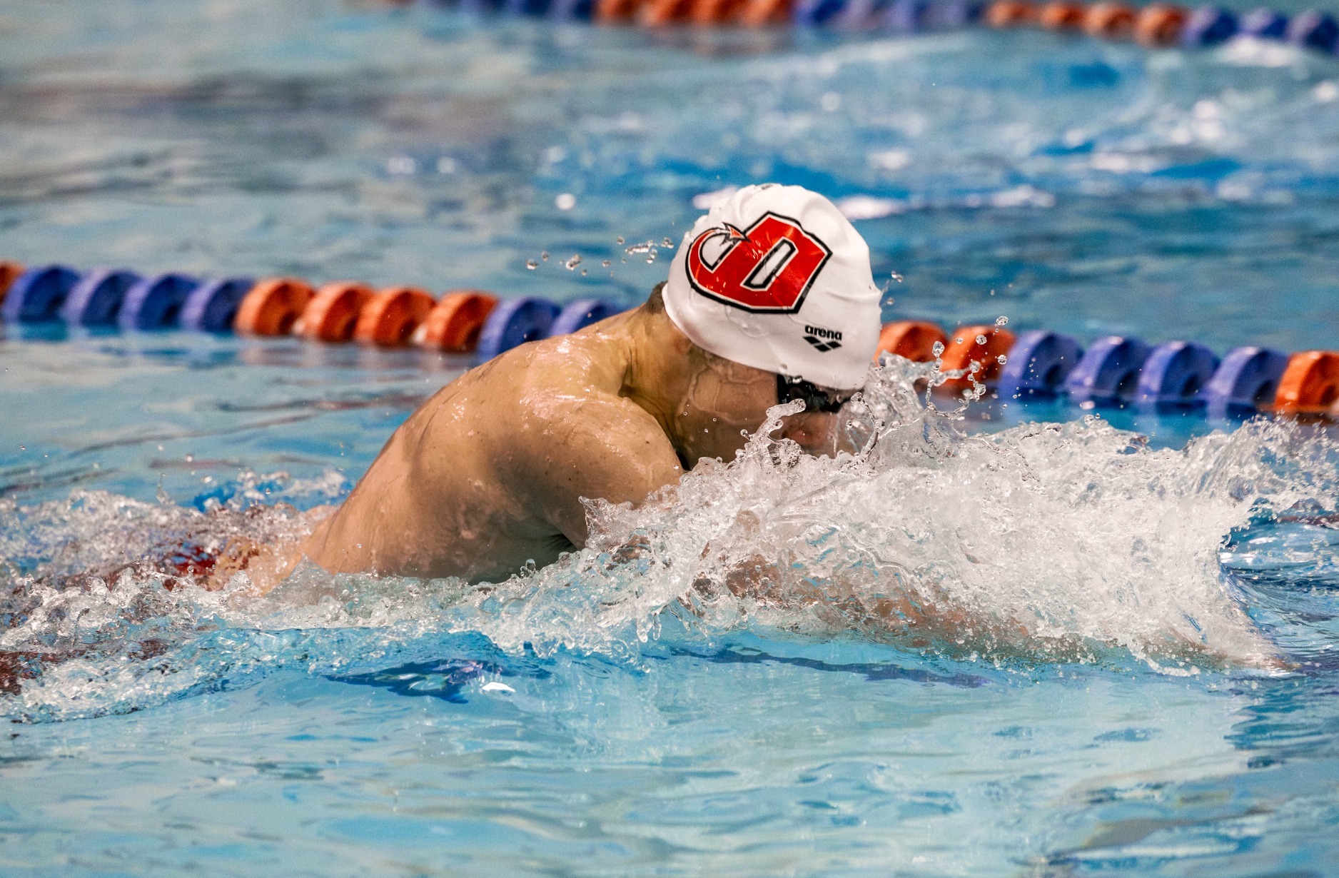 Dickinson men's swimmer competes