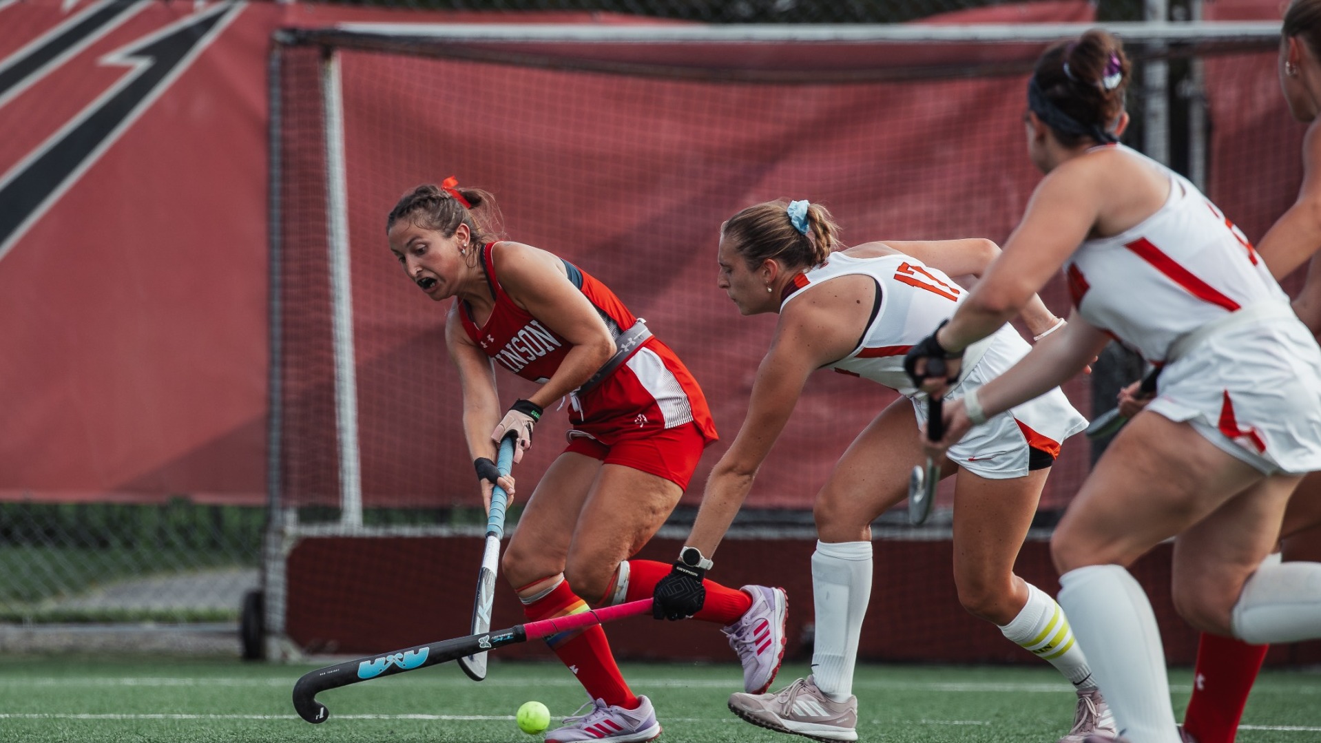 Alexandra Hockwitt carrying the ball against Susquehanna University on 9-9-26