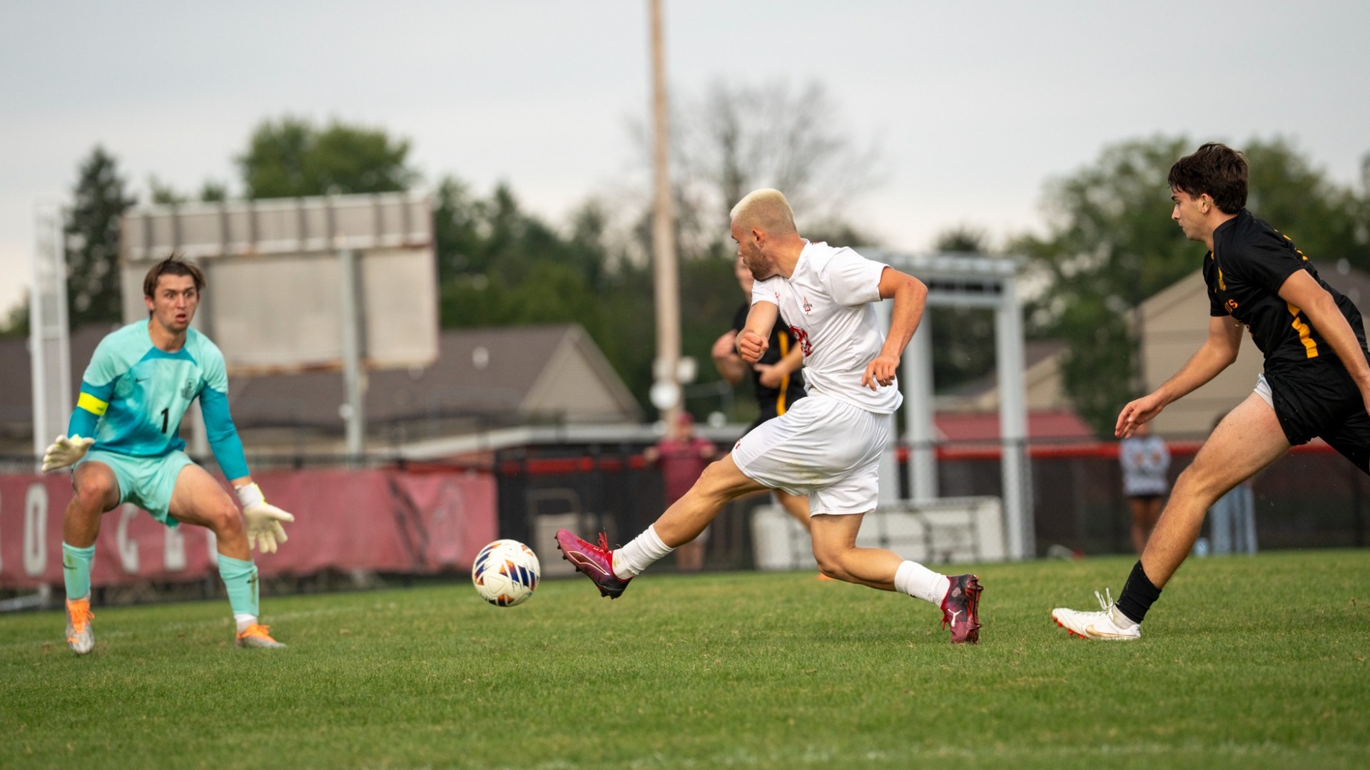 Darian Crim looking to take a shot on goal during the 2026 season