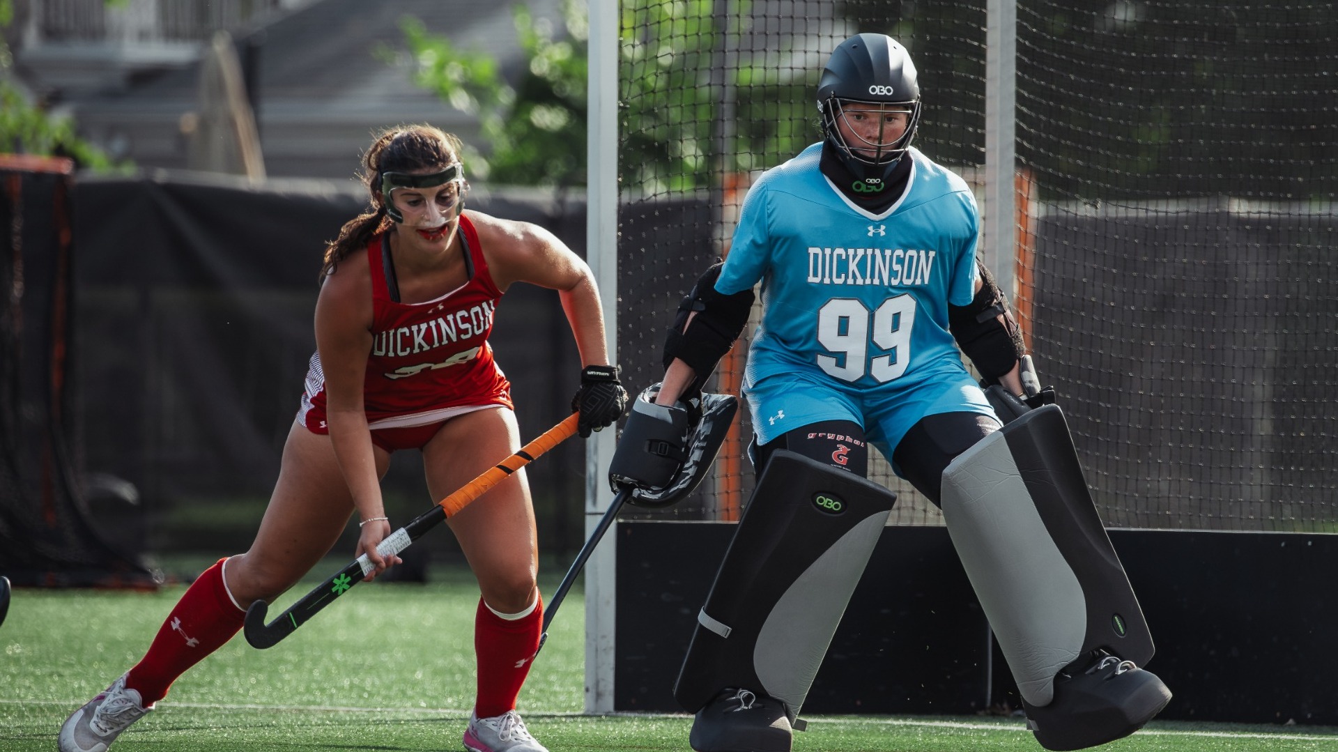 Arden Cook waiting for a shot against Susquehanna University on 9-9-26
