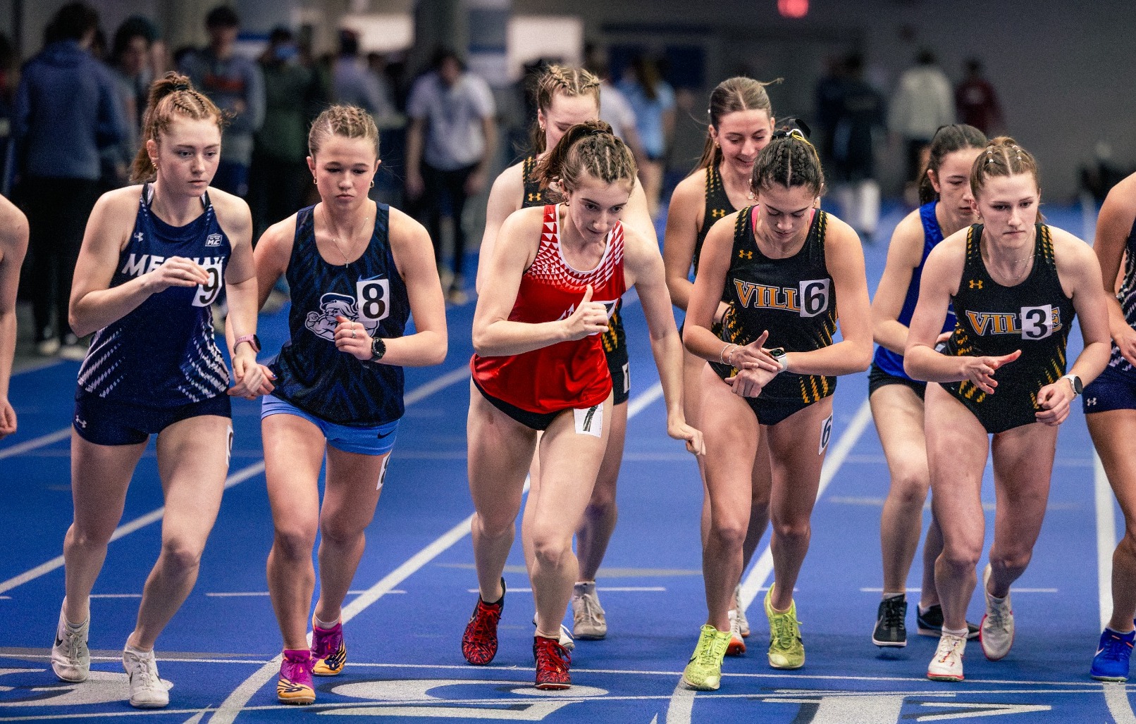 Meghan Higgins-Haas gets ready to take off