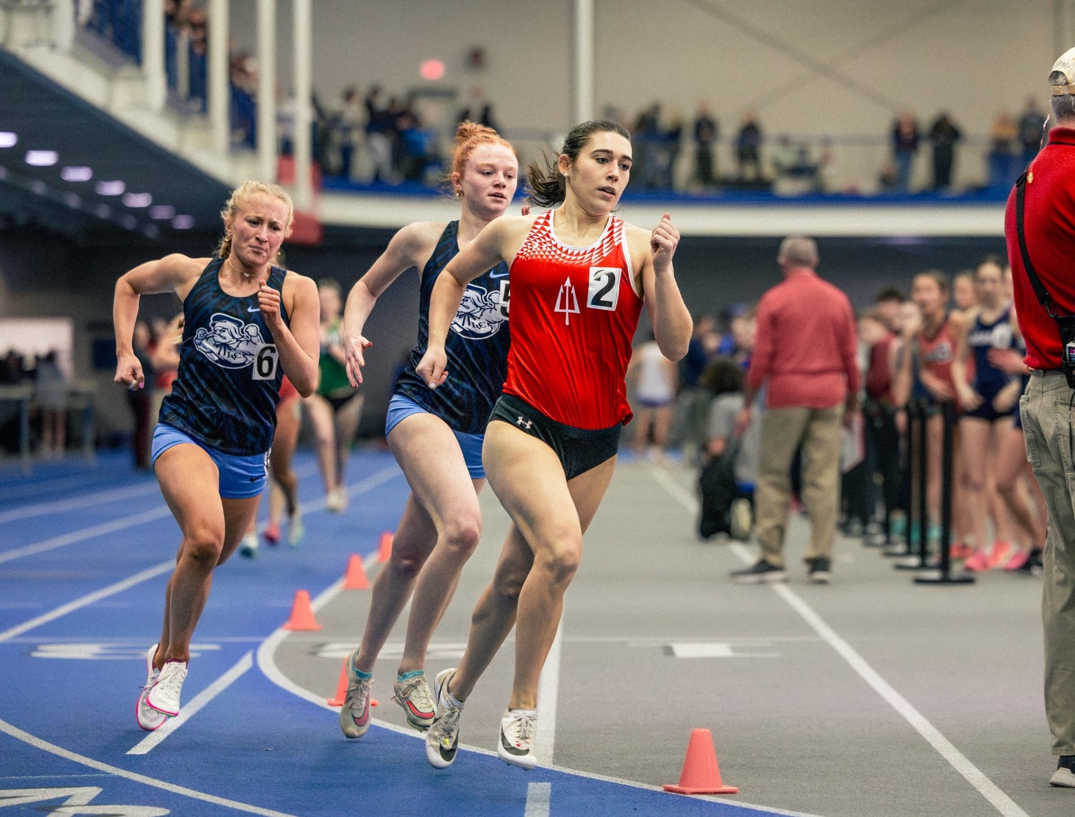 Track and Field athlete Marley Kurey competes 