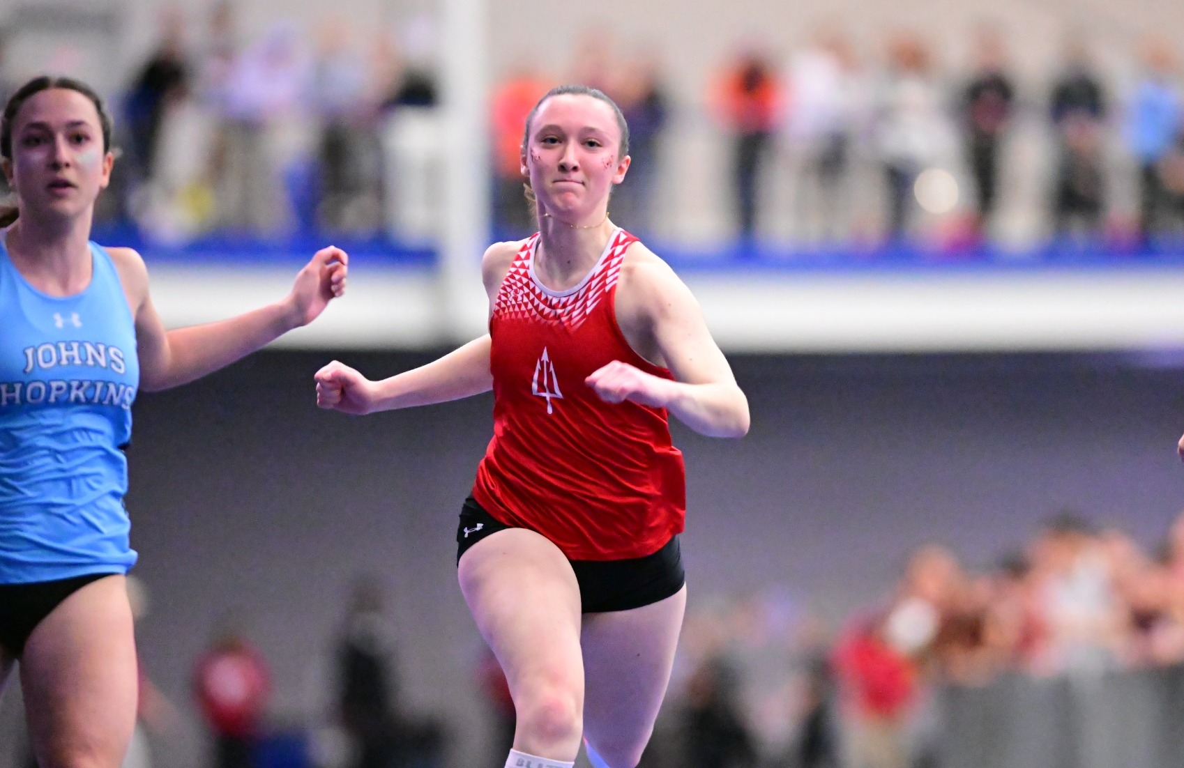 Erin Olsavsky competes in a race