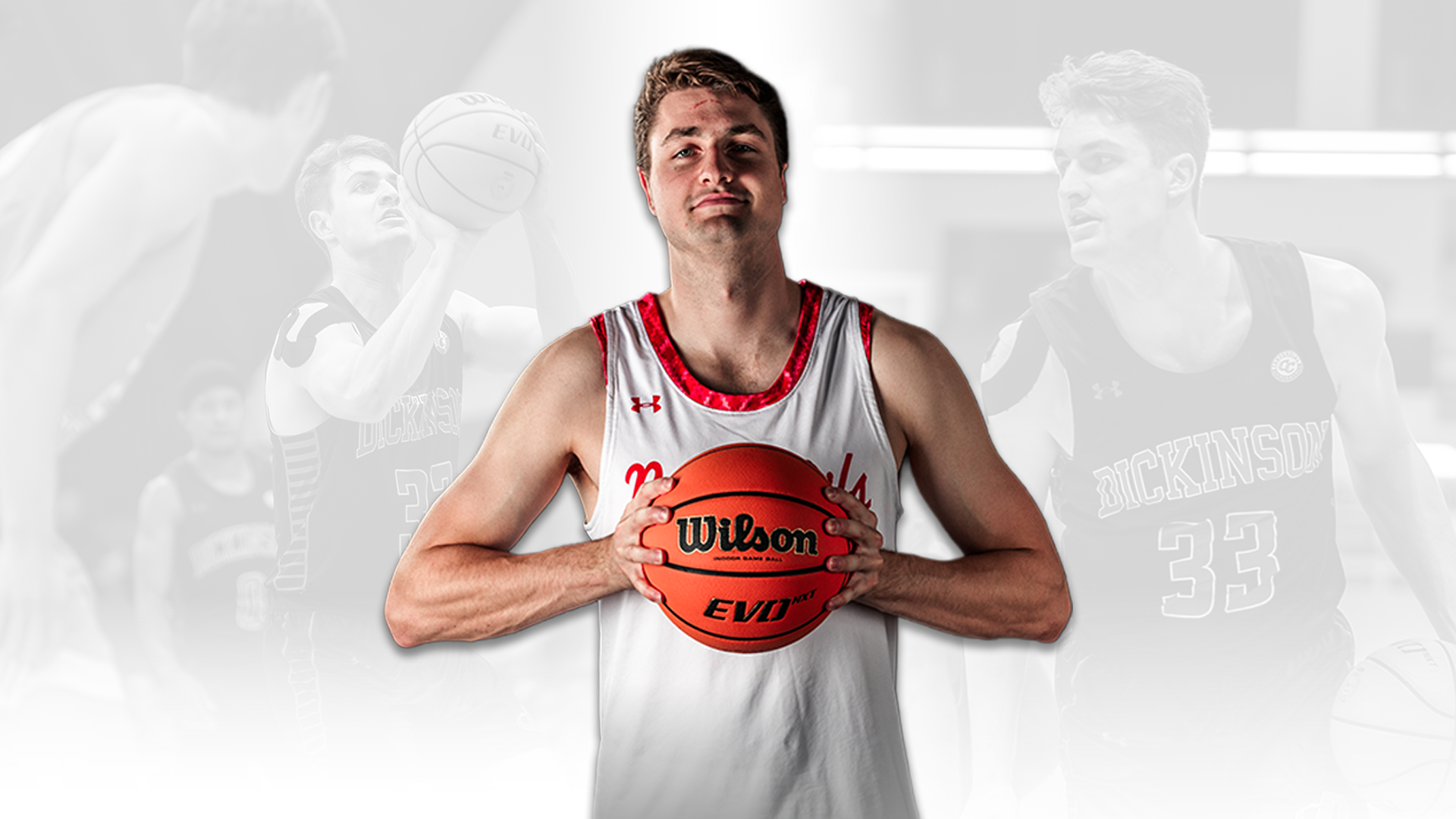 Dane Moran First Team All-Conference graphic for story on 3-3-26