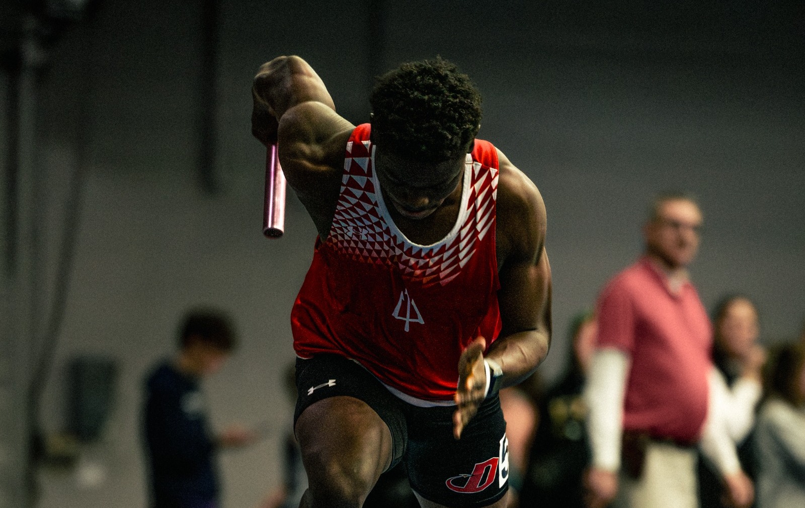 Franklyn Akabi-During takes off in a relay
