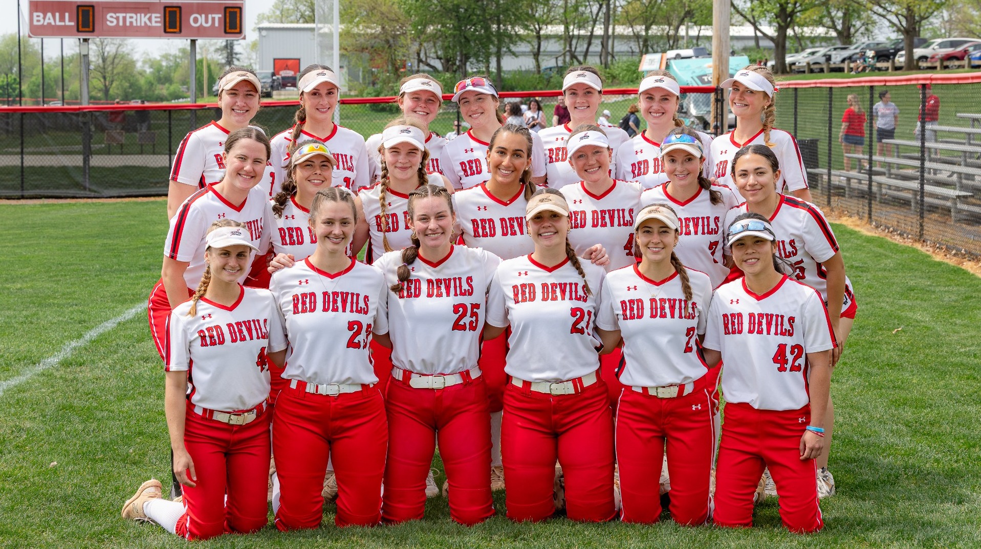 Softball team shot on Senior Day 4-18-26