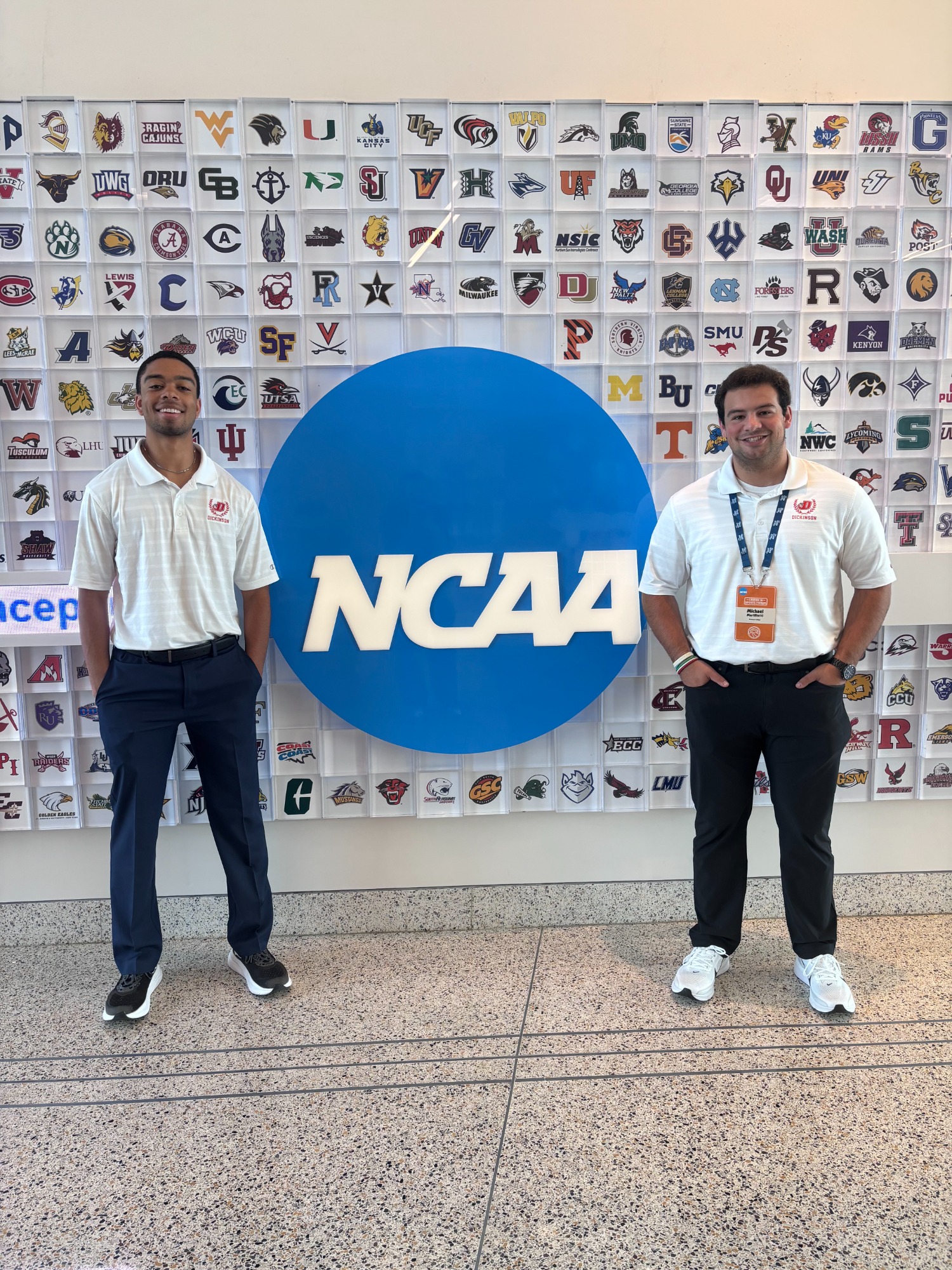 Austin Holloway and Michael Martillotti at the NCAA Career in Sports Forum