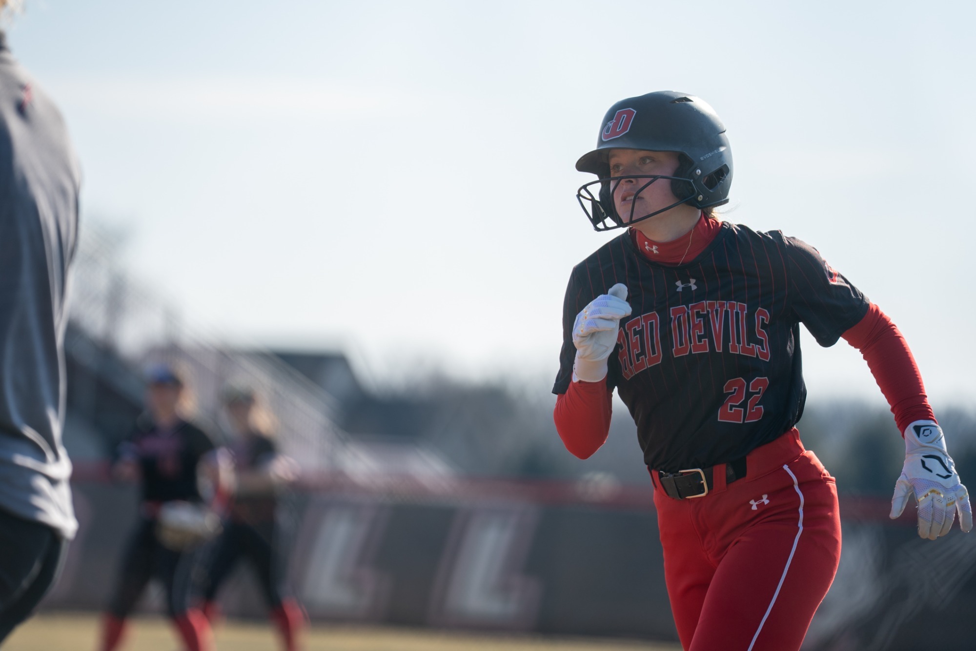 Grace DiBuono-Krafick playing against Albright College during the 2025 season.