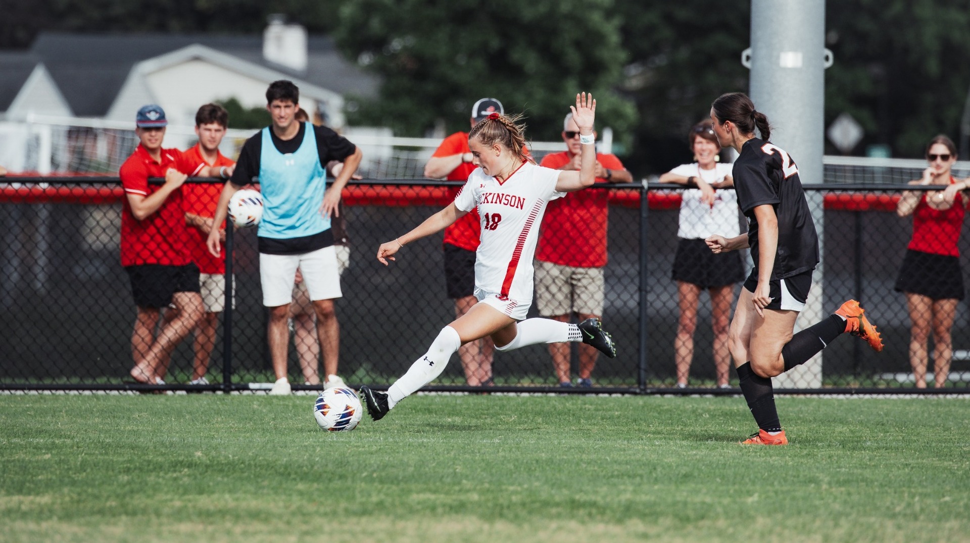 Anna Bitsko getting ready to take a shot against Waynesburg University on 9-4-26