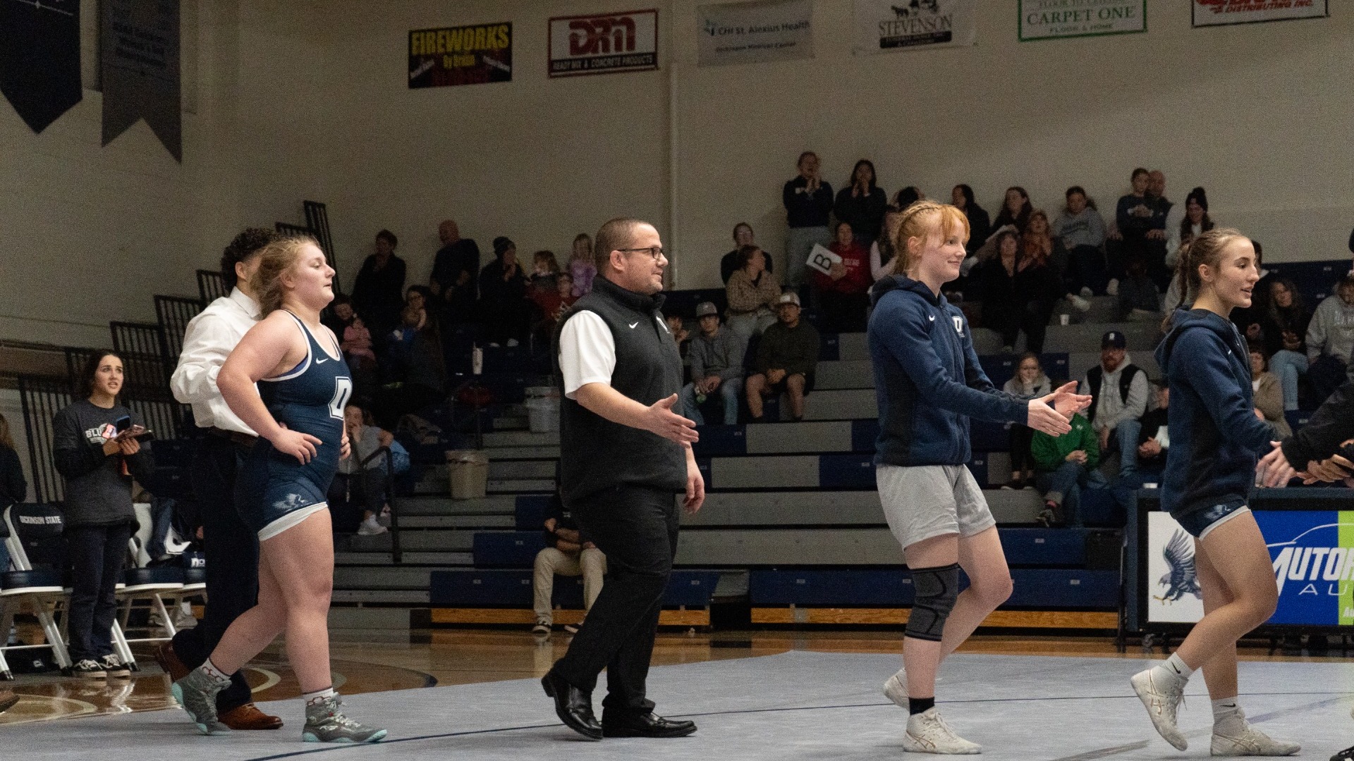 Women's Wrestling Handshake Line