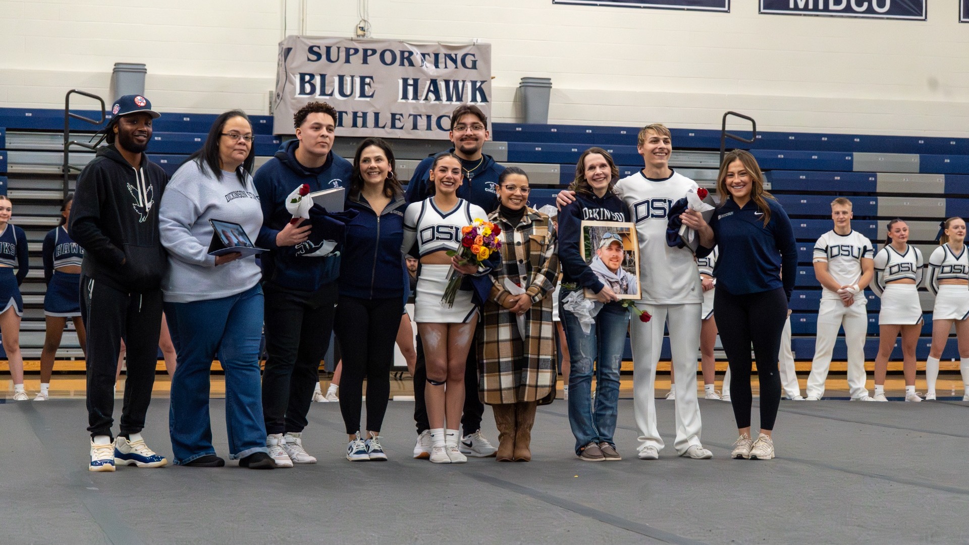 Cheer Senior Night Photo