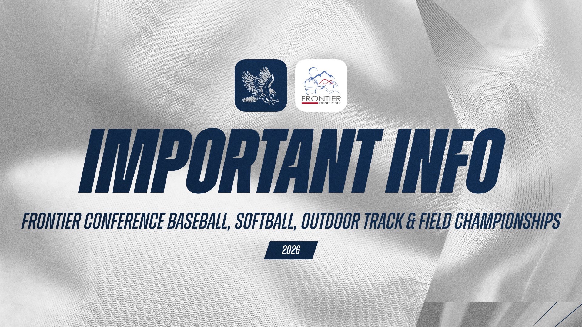 Frontier Conference Important Info